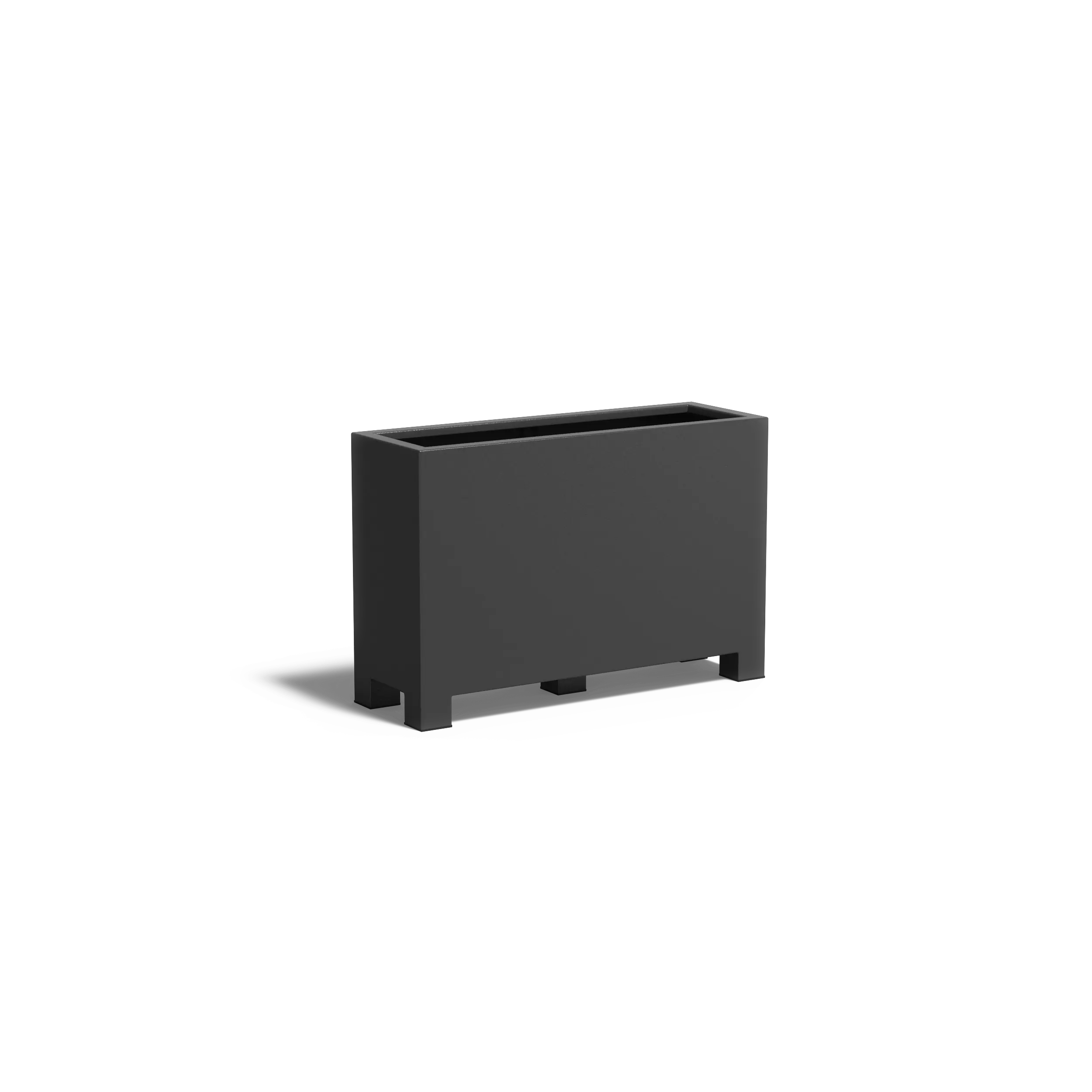 [AFP24.2] Istutusastia alumiini Nelikulmio jaloilla 1200x400x800