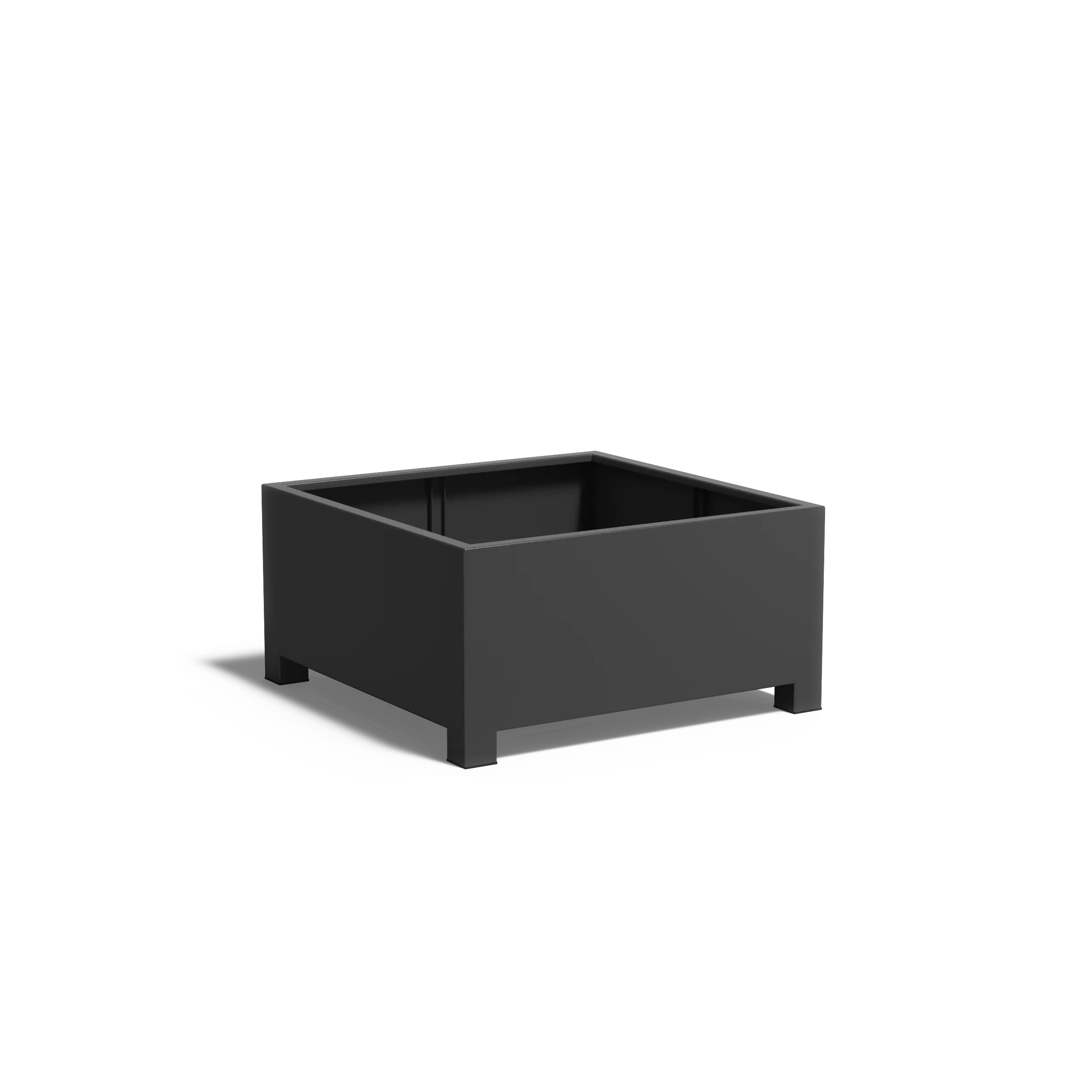 [AFP4.2] Istutusastia alumiini Nelikulmio jaloilla 1200x1200x600