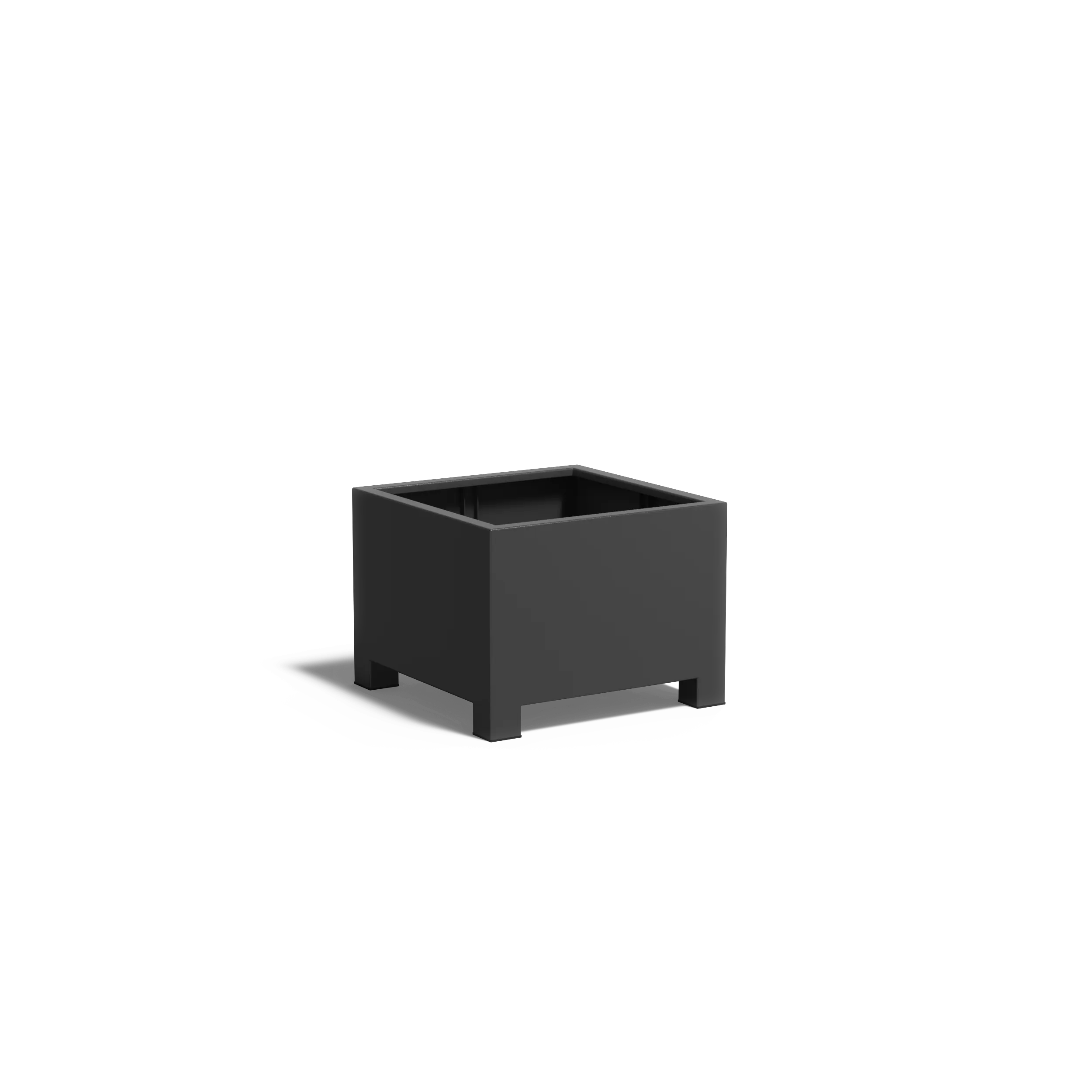 [AFP6.2] Istutusastia alumiini Nelikulmio jaloilla 800x800x600