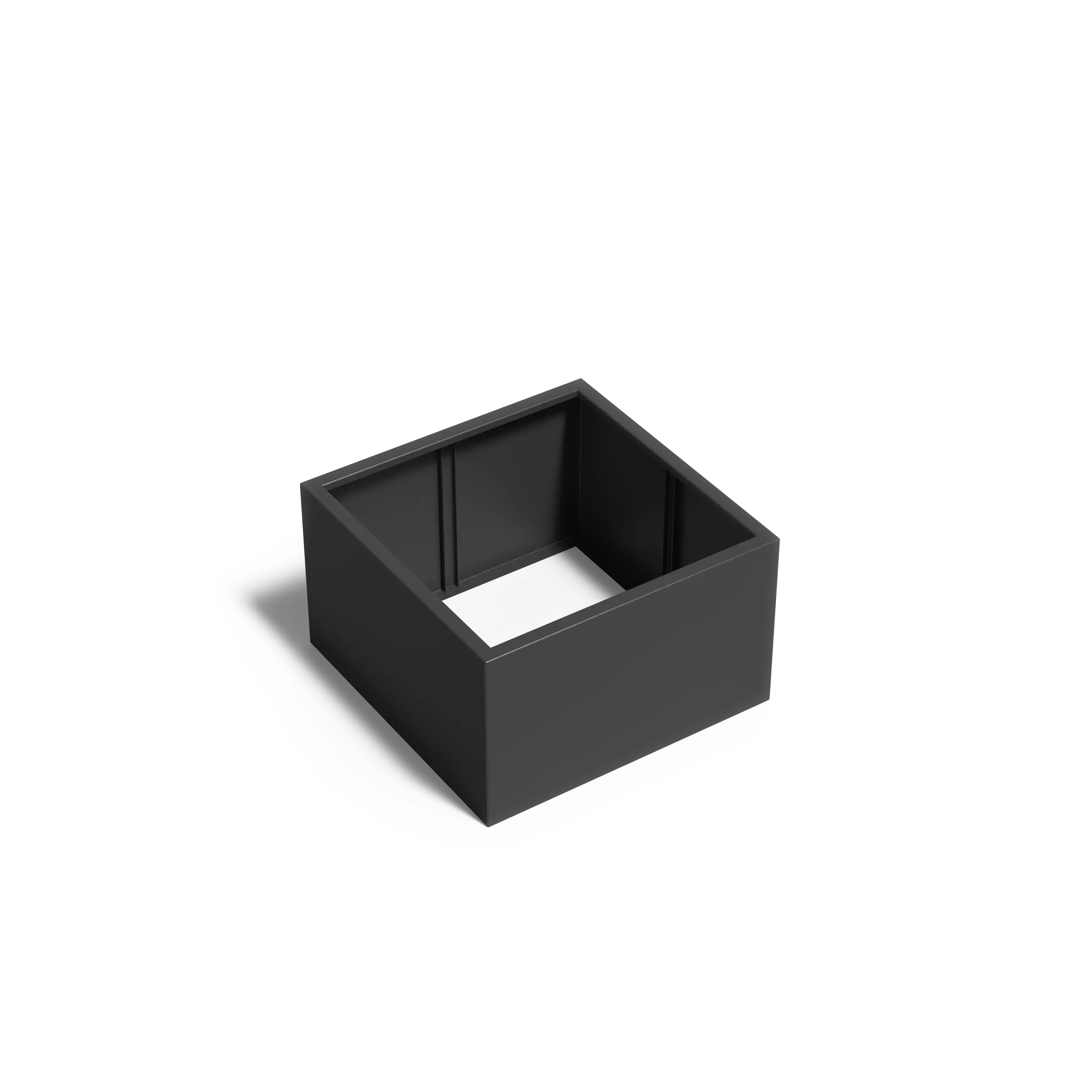Istutusastia alumiini Nelikulmio ilman pohjaa 1000x1000x600