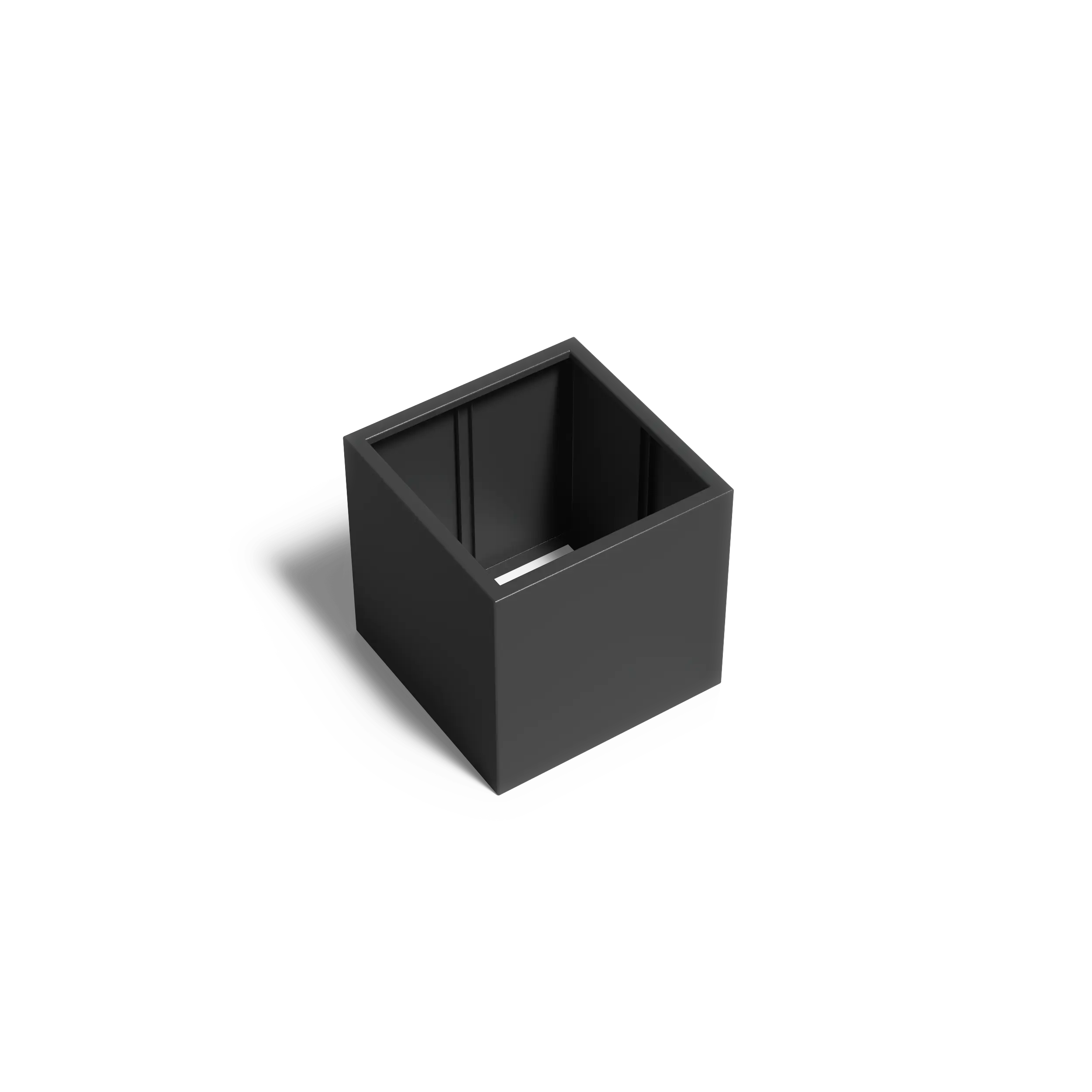 Istutusastia alumiini Nelikulmio ilman pohjaa 800x800x800