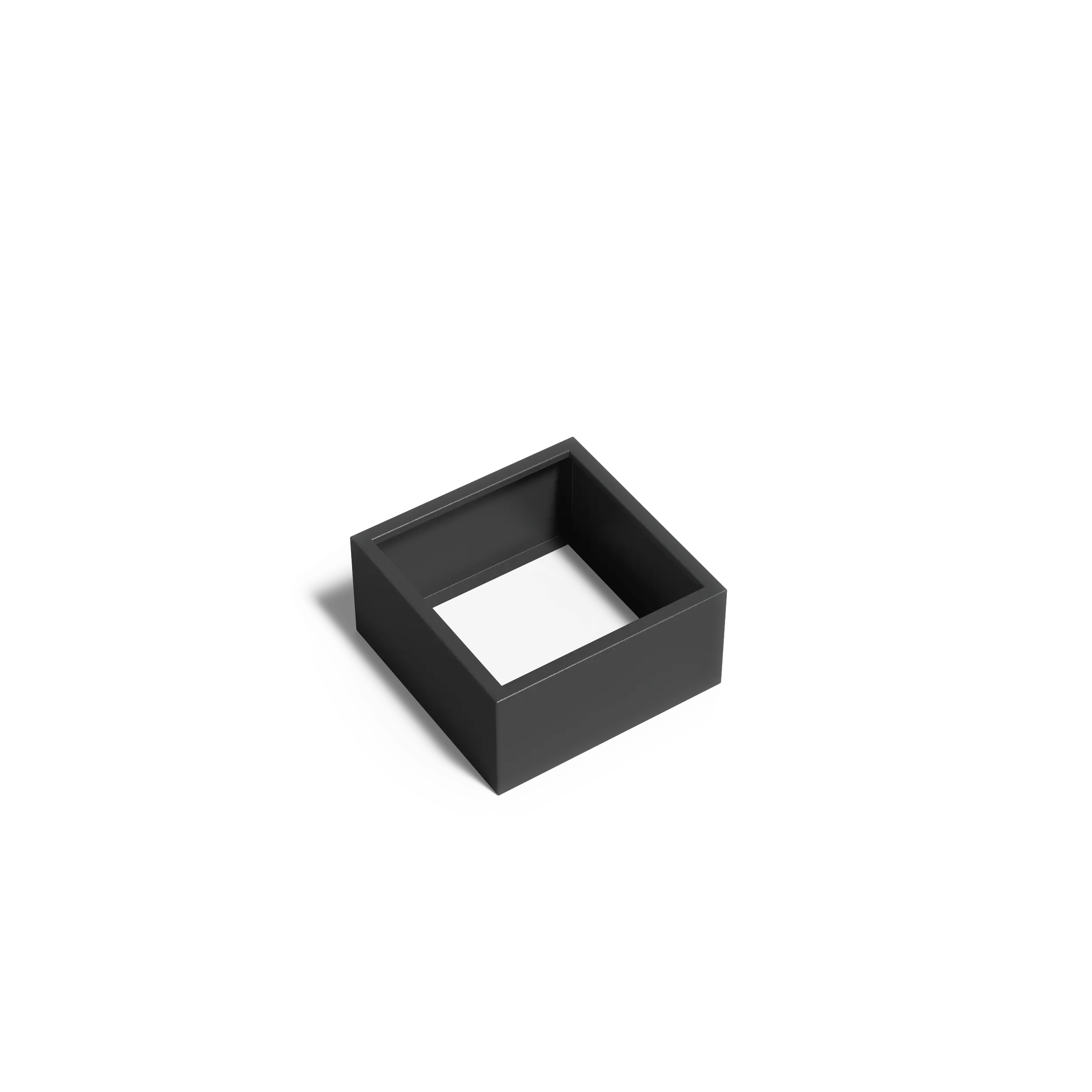 Istutusastia alumiini Nelikulmio ilman pohjaa 800x800x400