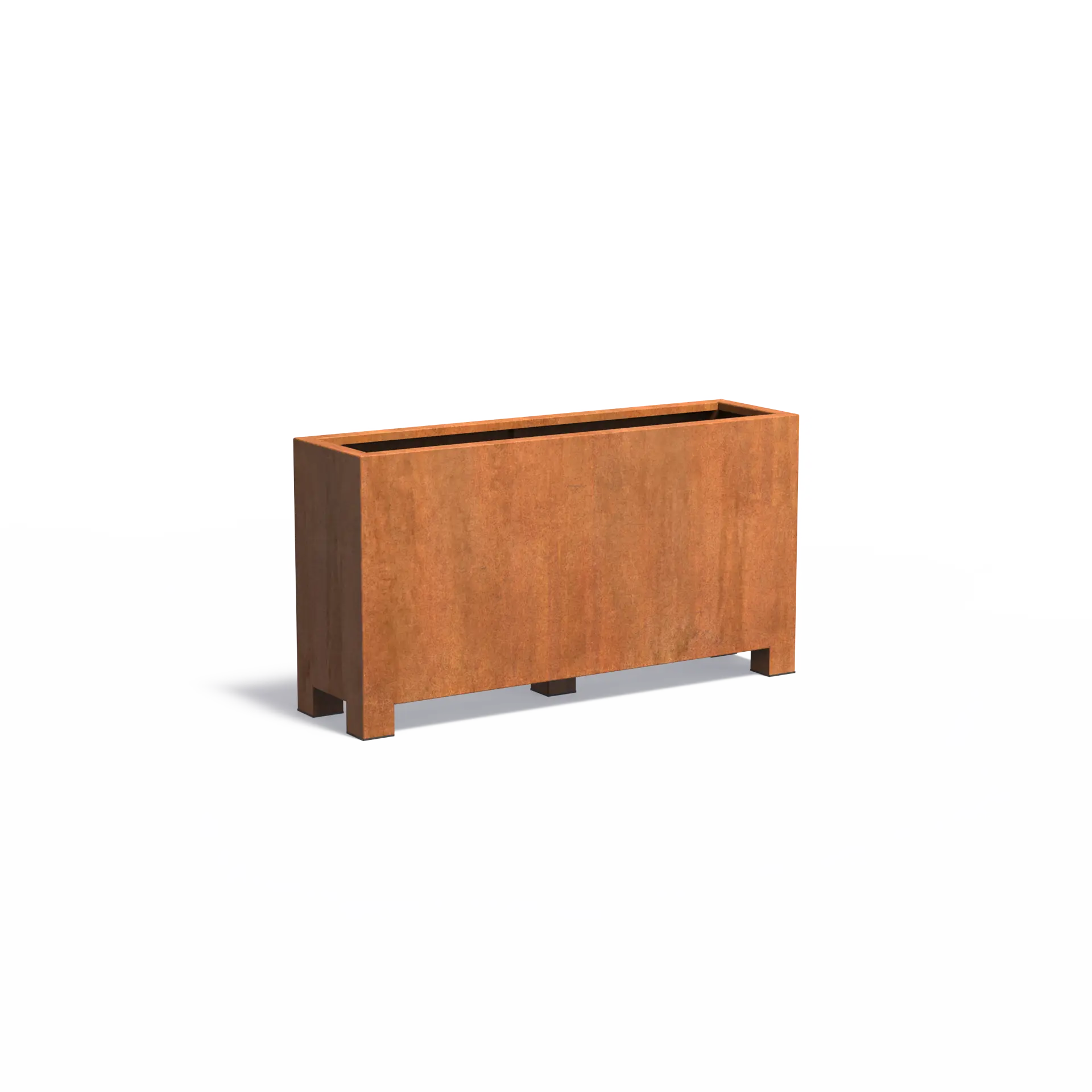 [CAP24.1] Istutusastia Corten Nelikulmio jaloilla 1500x400x800