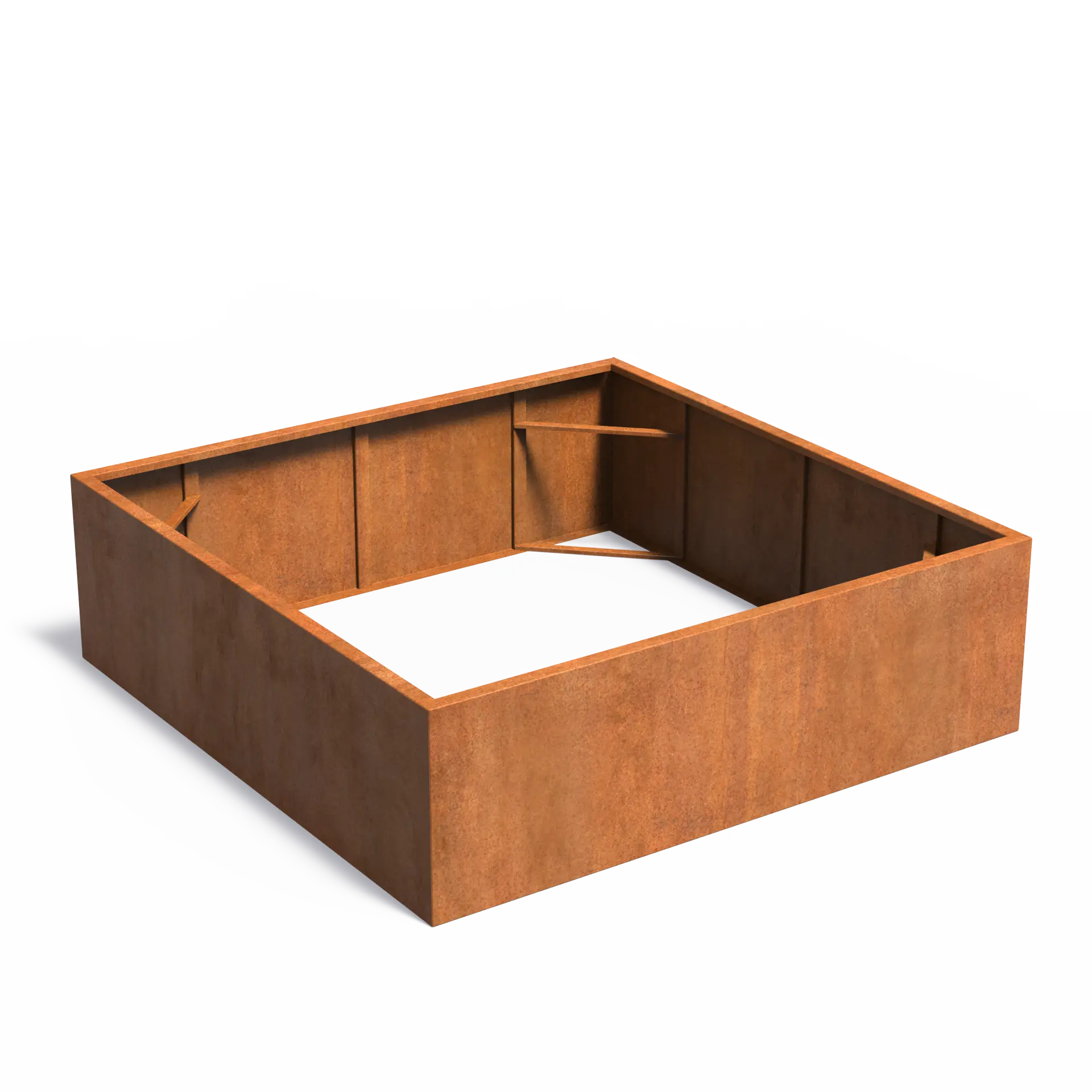 [CAW1.2] Istutusastia Corten Nelikulmio ilman pohjaa 2000x2000x600