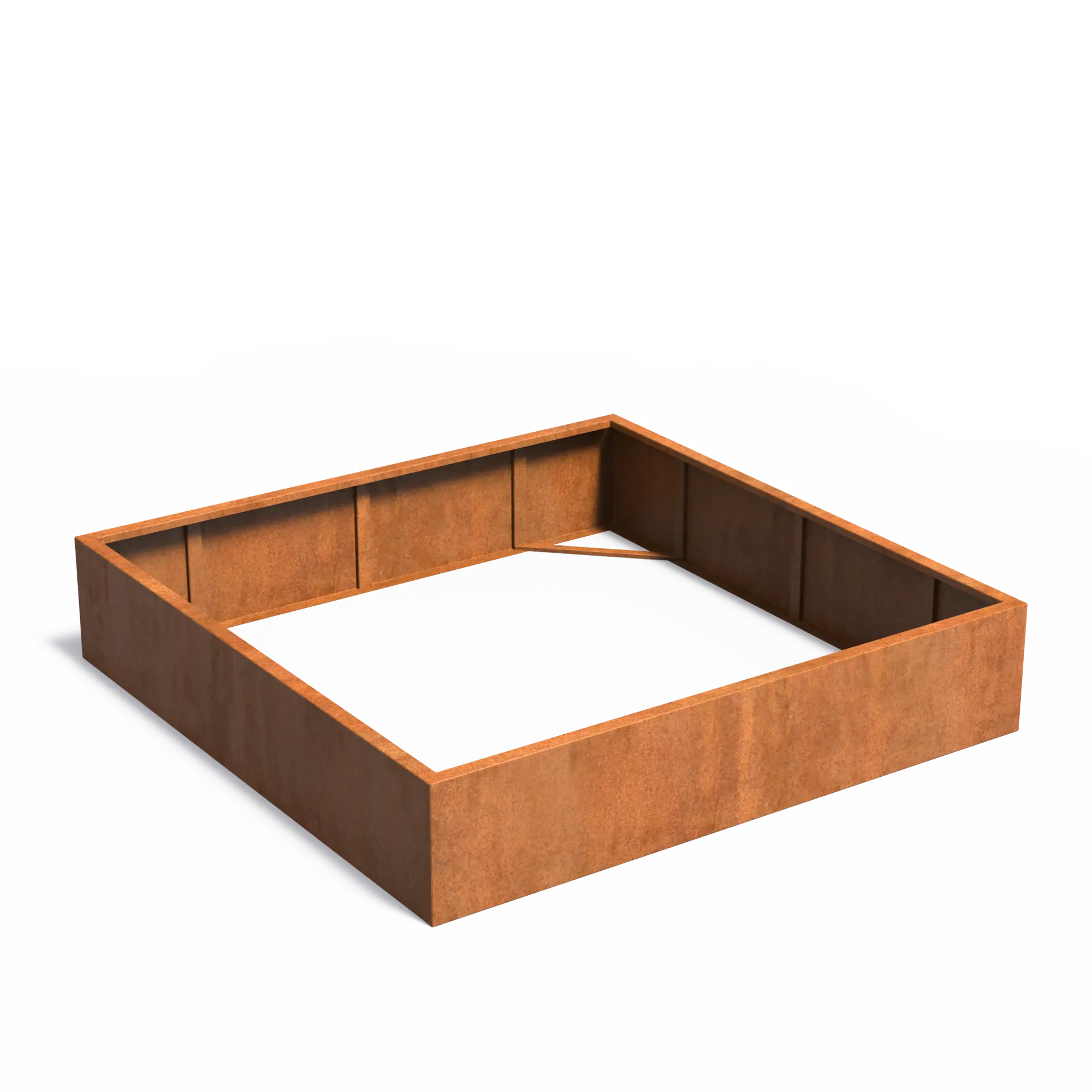 Istutusastia Corten Nelikulmio ilman pohjaa 2000x2000x400