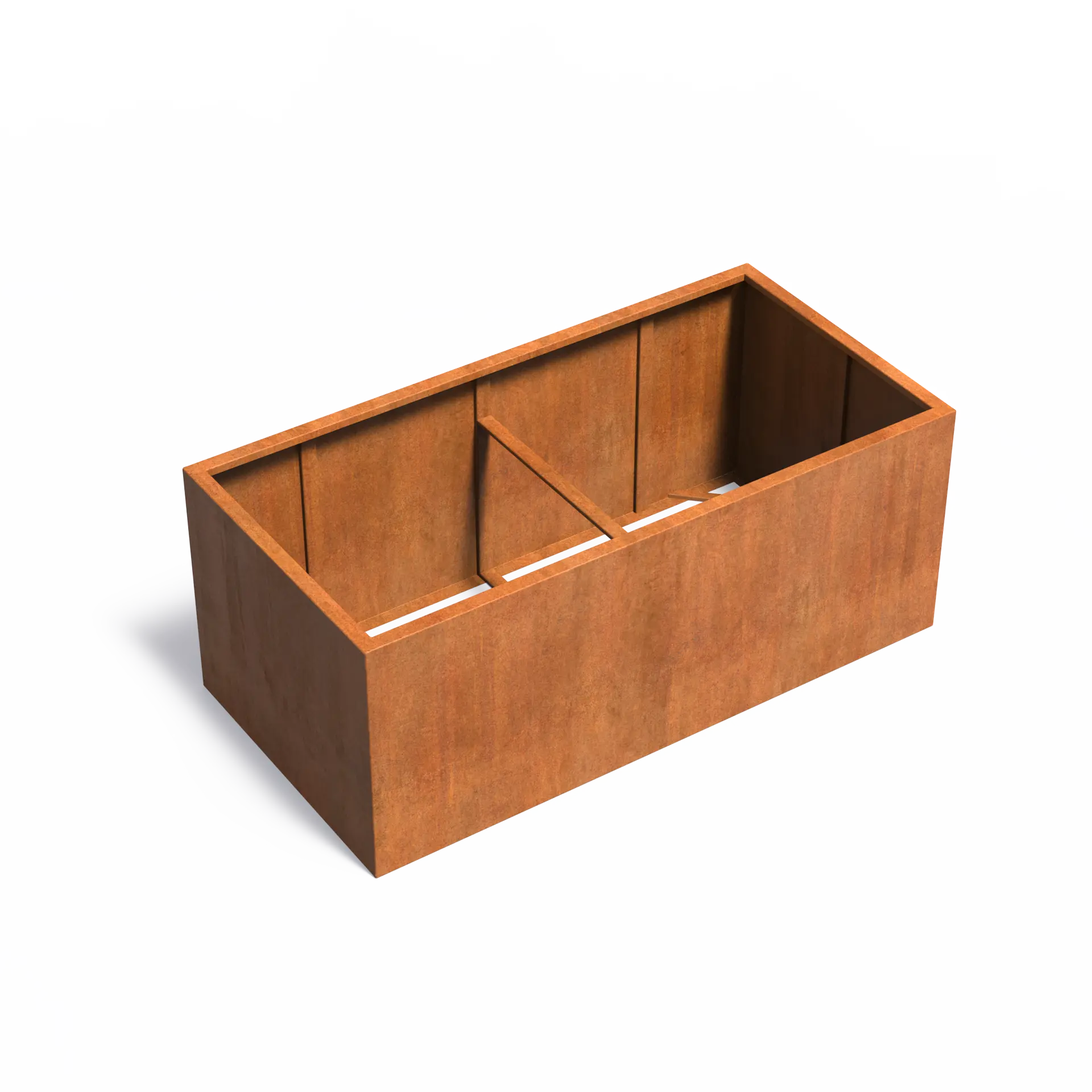 [CAW20] Istutusastia Corten Nelikulmio ilman pohjaa 2000x1000x800