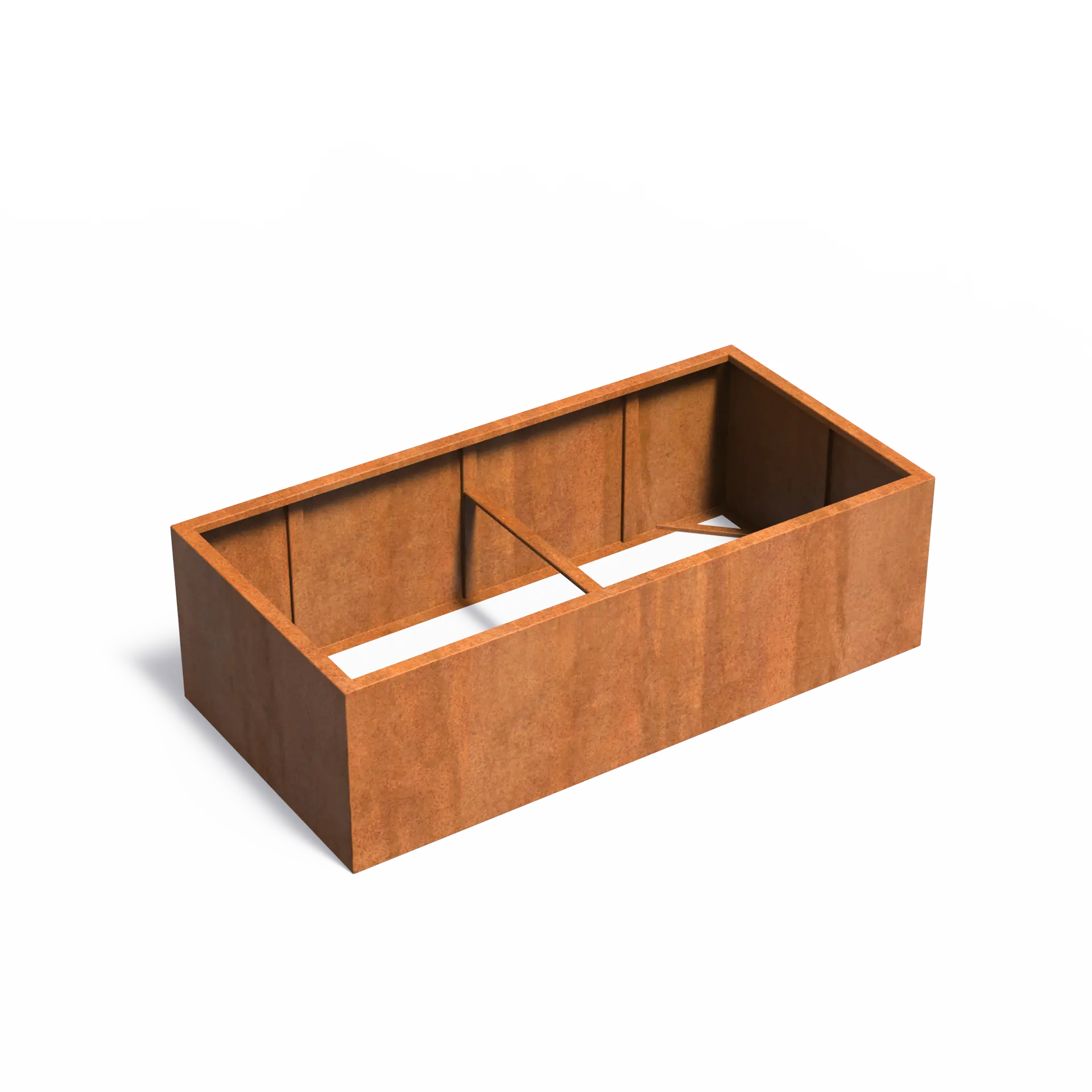 [CAW20.1] Istutusastia Corten Nelikulmio ilman pohjaa 2000x1000x600