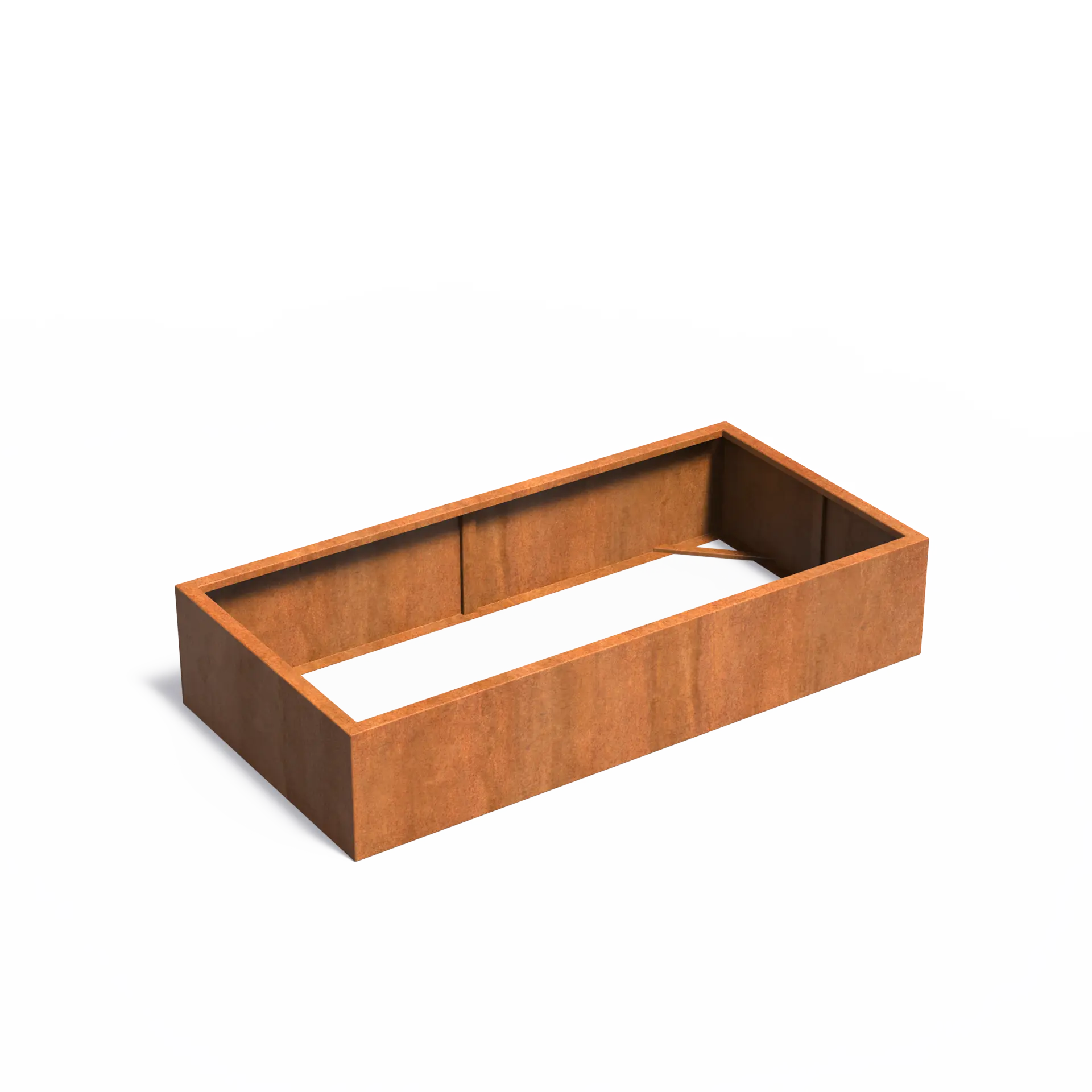 [CAW20.2] Istutusastia Corten Nelikulmio ilman pohjaa 2000x1000x400