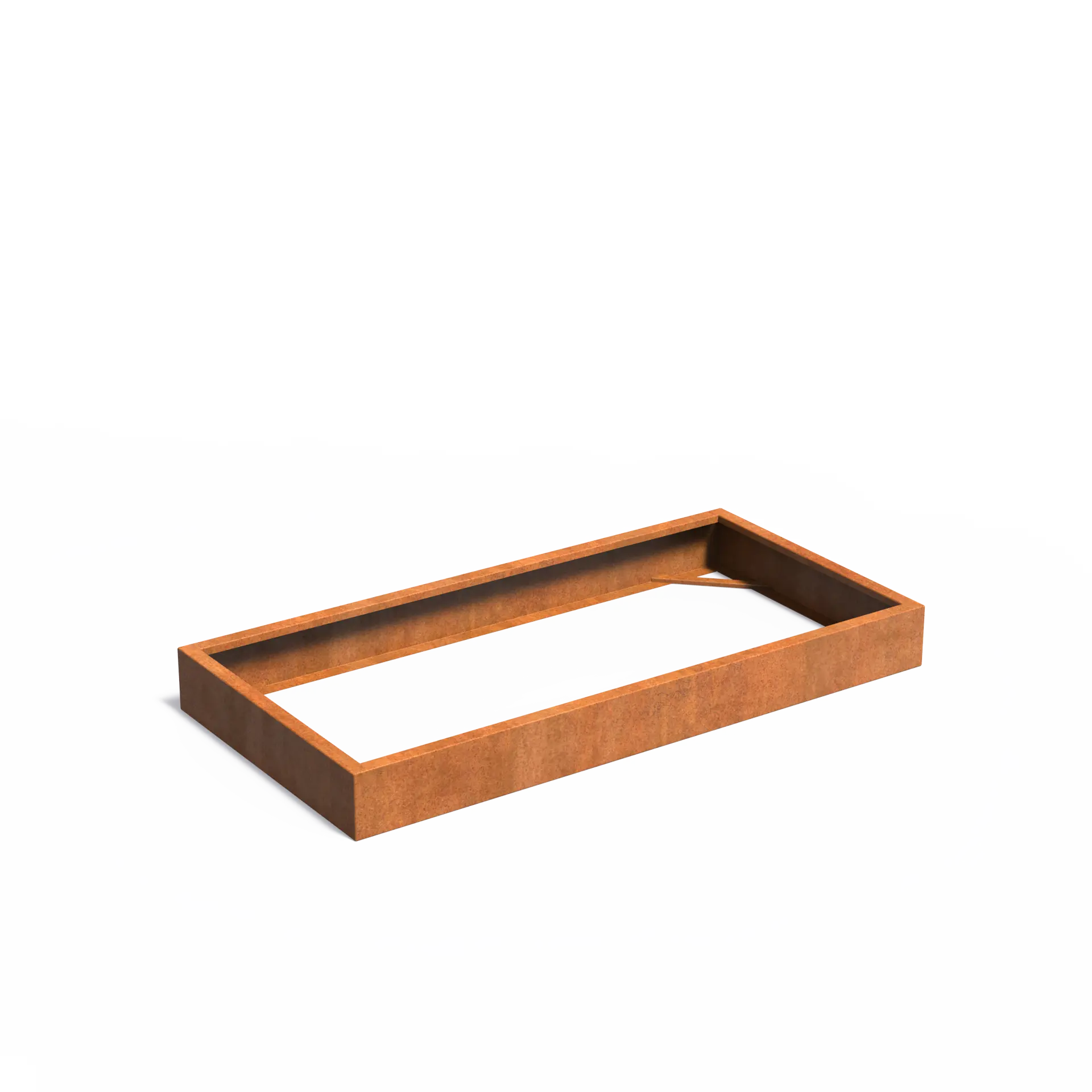 Istutusastia Corten Nelikulmio ilman pohjaa 2000x1000x200