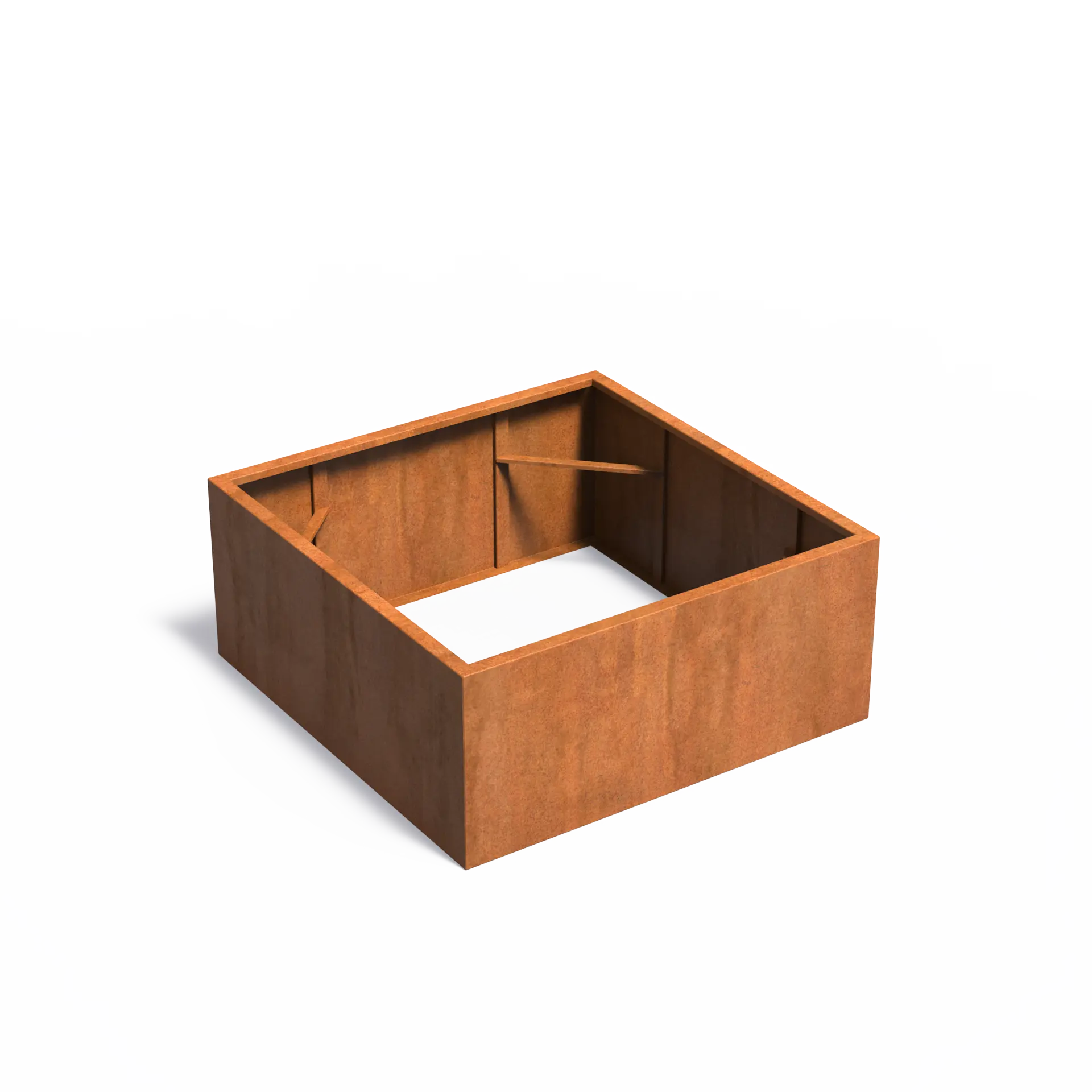 [CAW3.2] Istutusastia Corten Nelikulmio ilman pohjaa 1400x1400x600