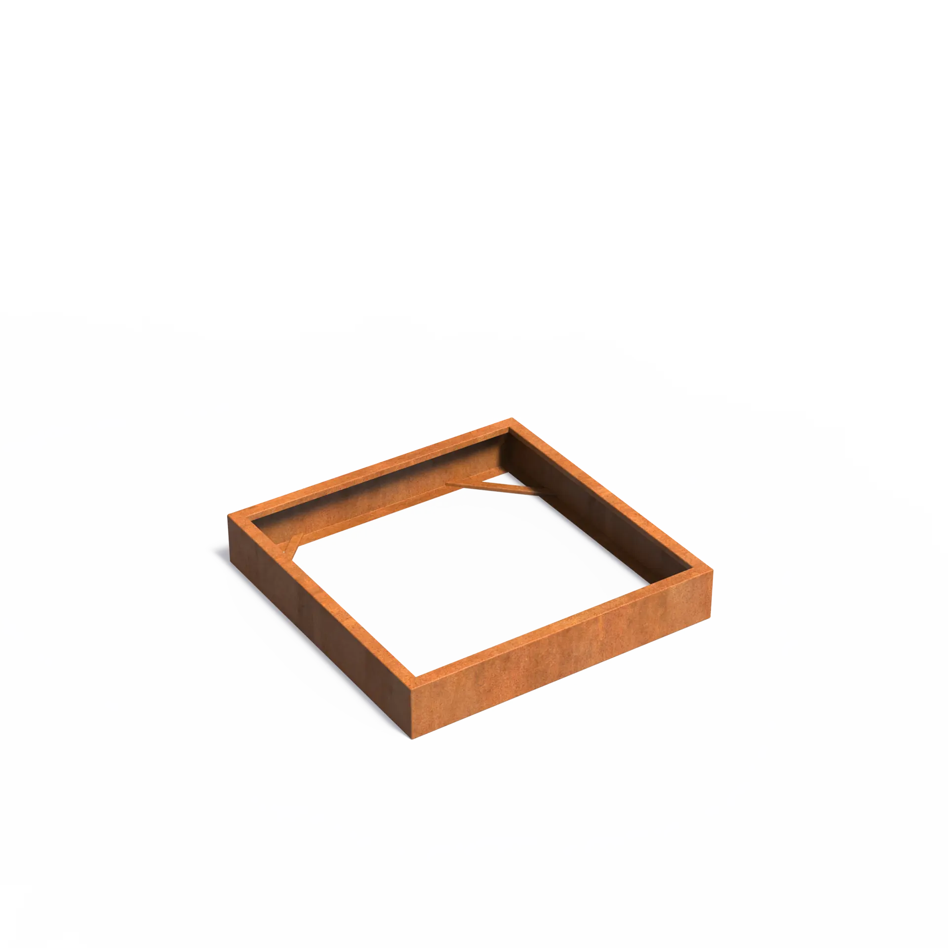 [CAW4.4] Istutusastia Corten Nelikulmio ilman pohjaa 1200x1200x200