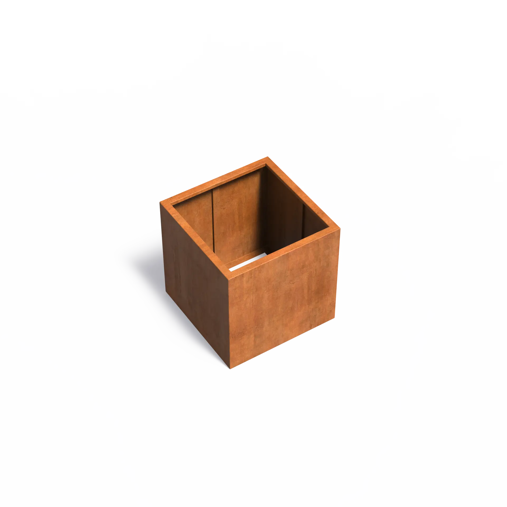 Istutusastia Corten Nelikulmio ilman pohjaa 800x800x800