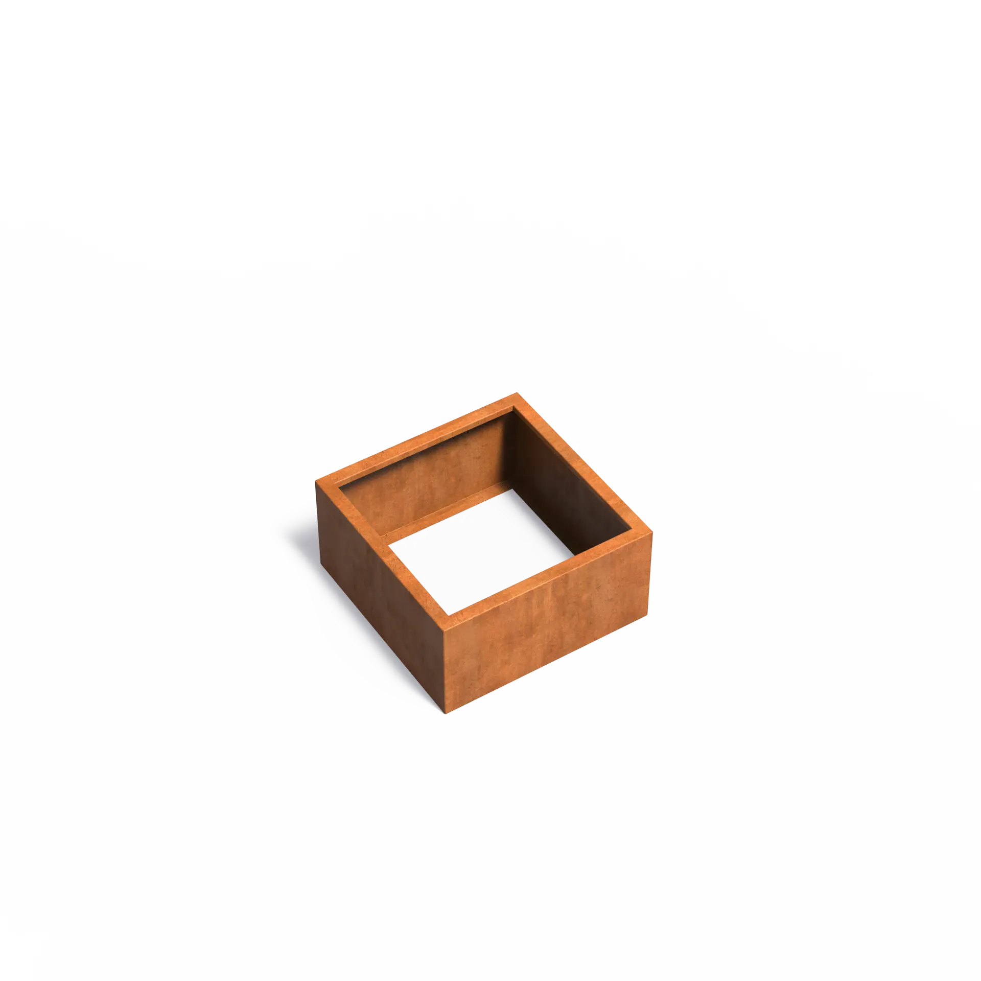 Istutusastia Corten Nelikulmio ilman pohjaa 800x800x400