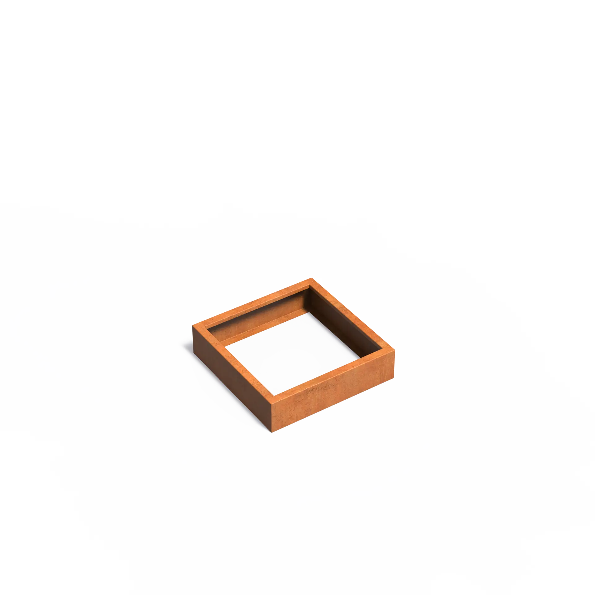 Istutusastia Corten Nelikulmio ilman pohjaa 800x800x200