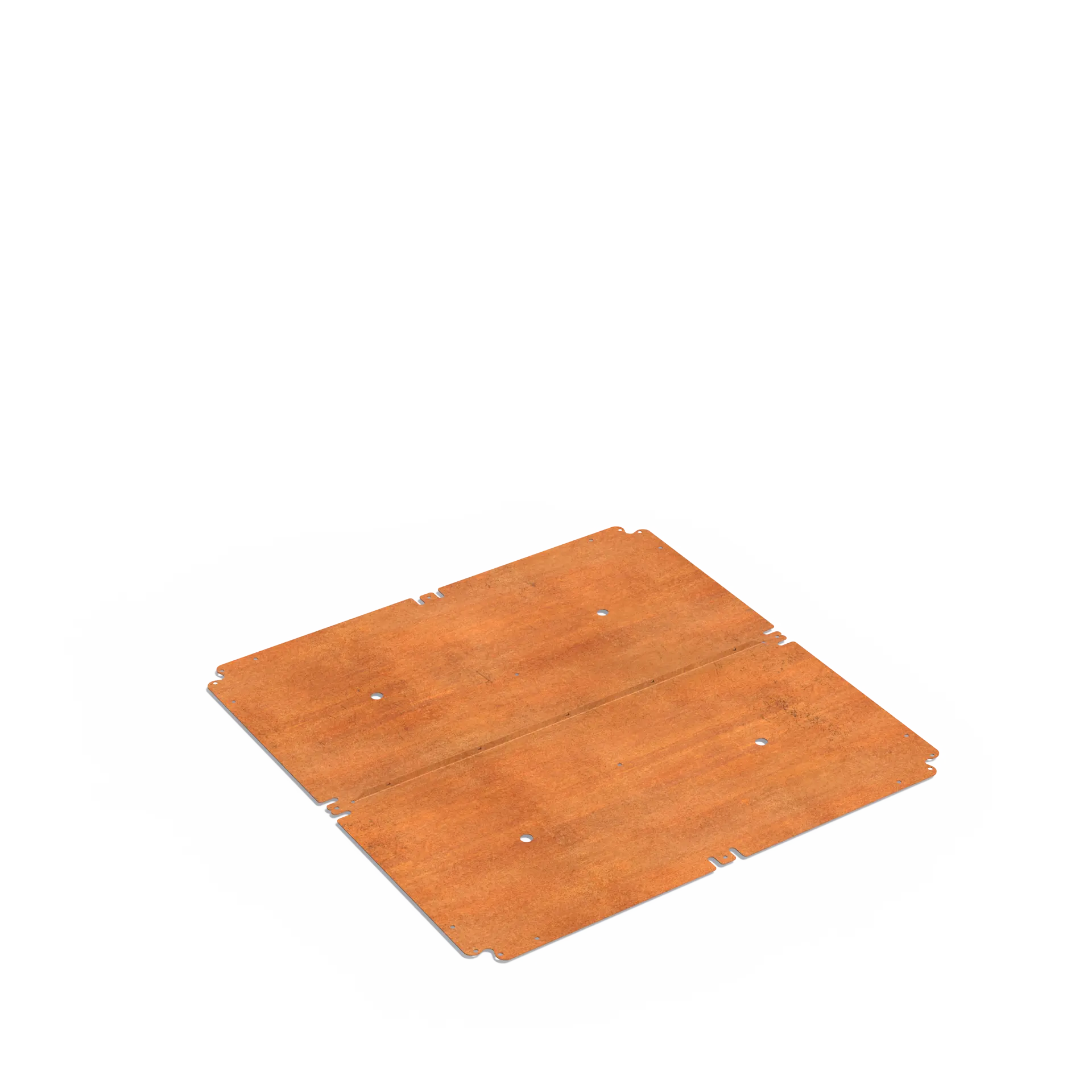 Istutusastia Corten Nelikulmio koottava pohjalevy 1200x1200