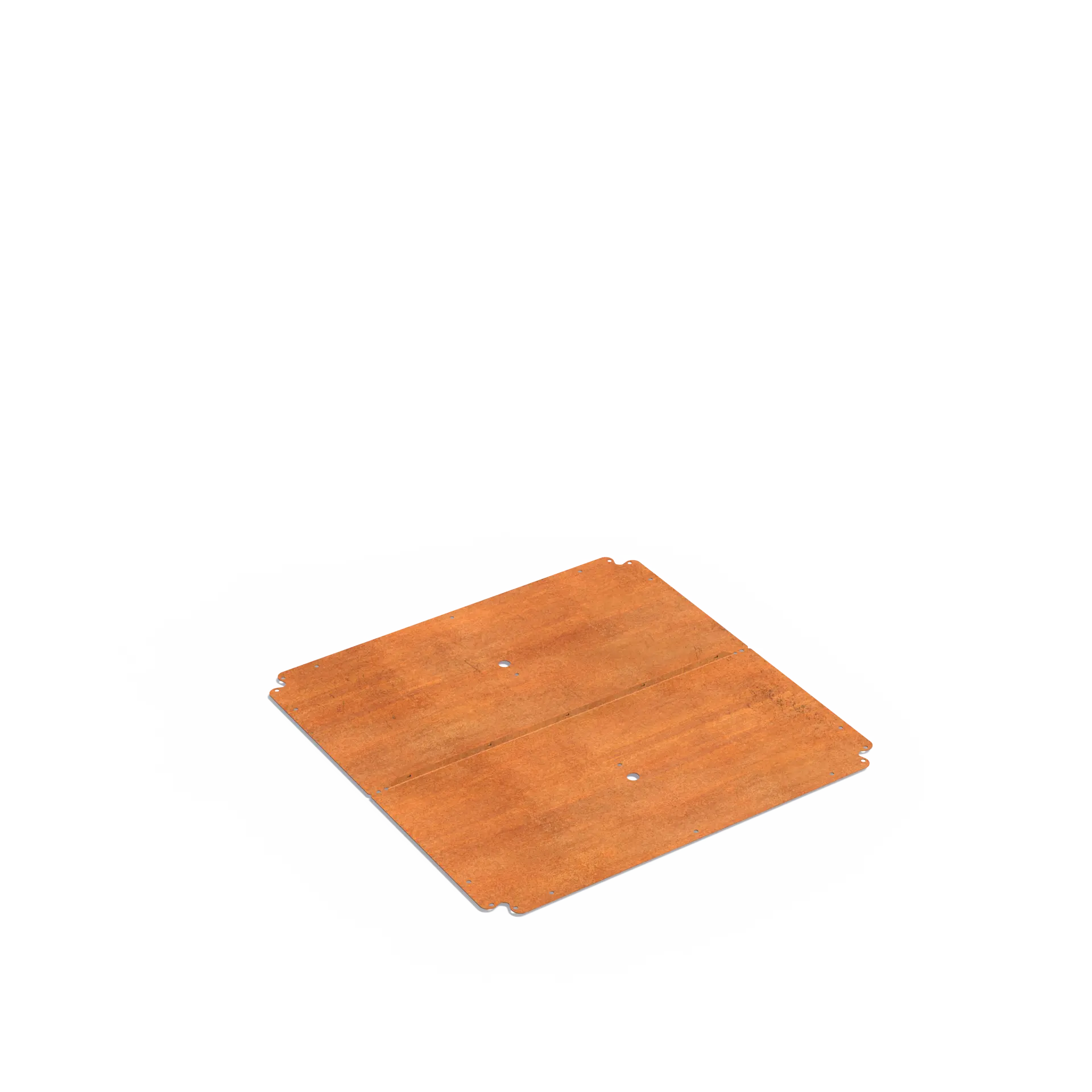 Istutusastia Corten Nelikulmio koottava pohjalevy 1000x1000