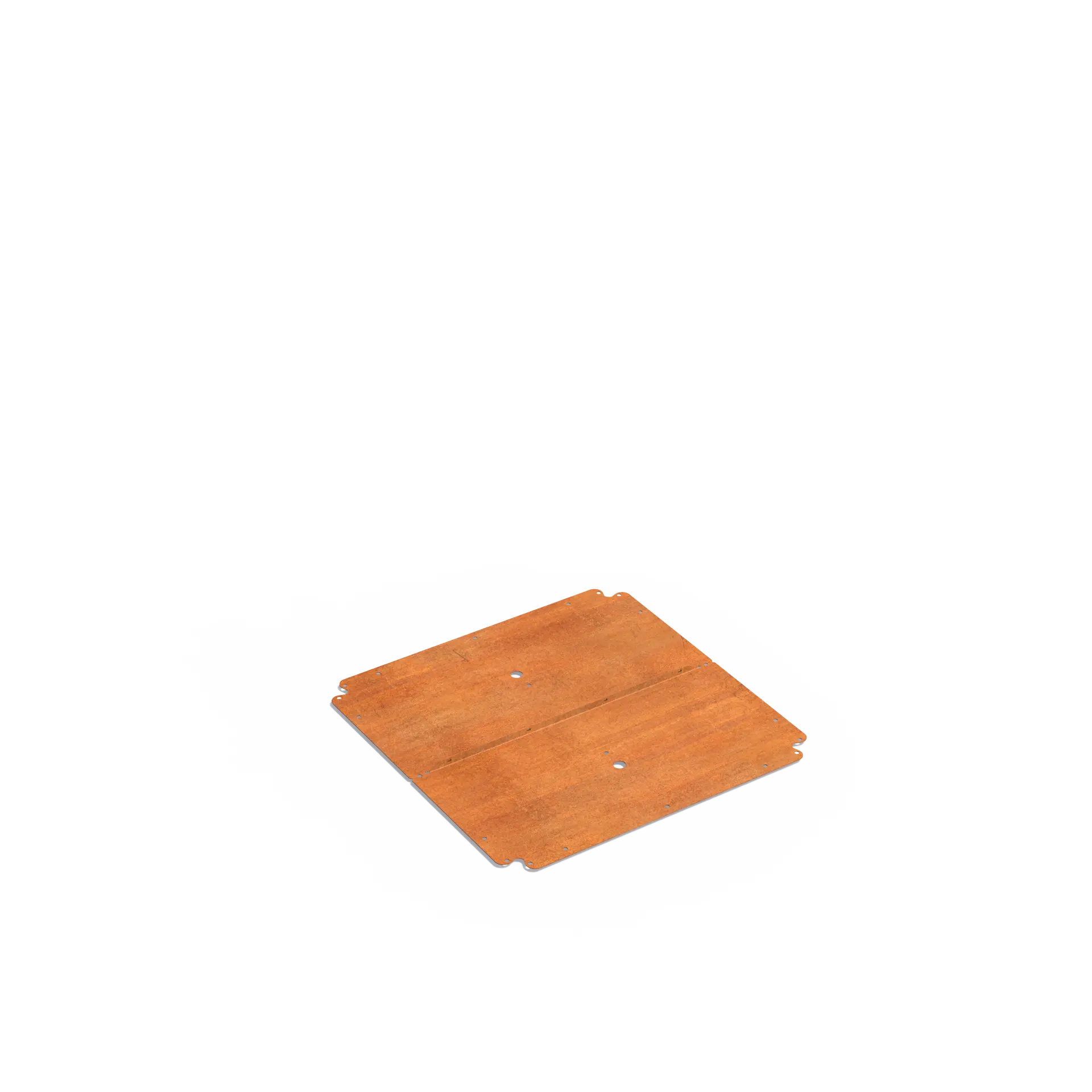 Istutusastia Corten Nelikulmio koottava pohjalevy 800x800