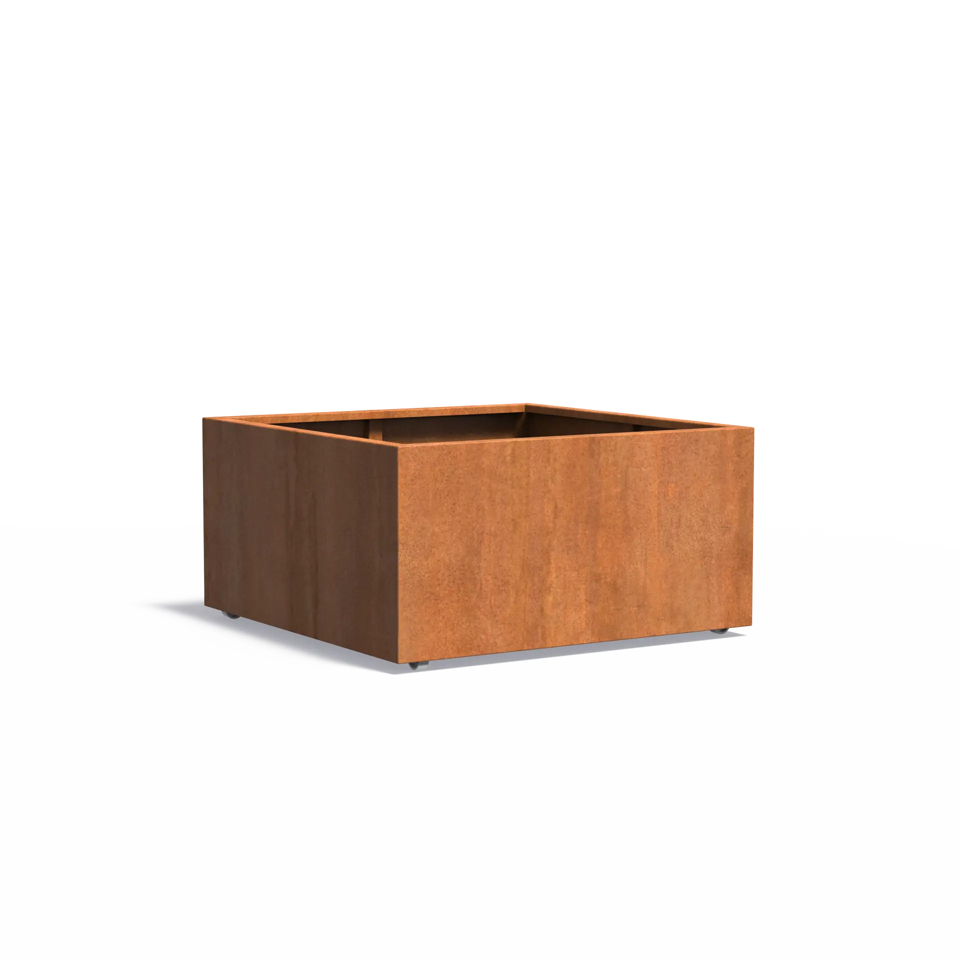 [CAWL4.2] Istutusastia Corten Nelikulmio pyörillä 1200x1200x600