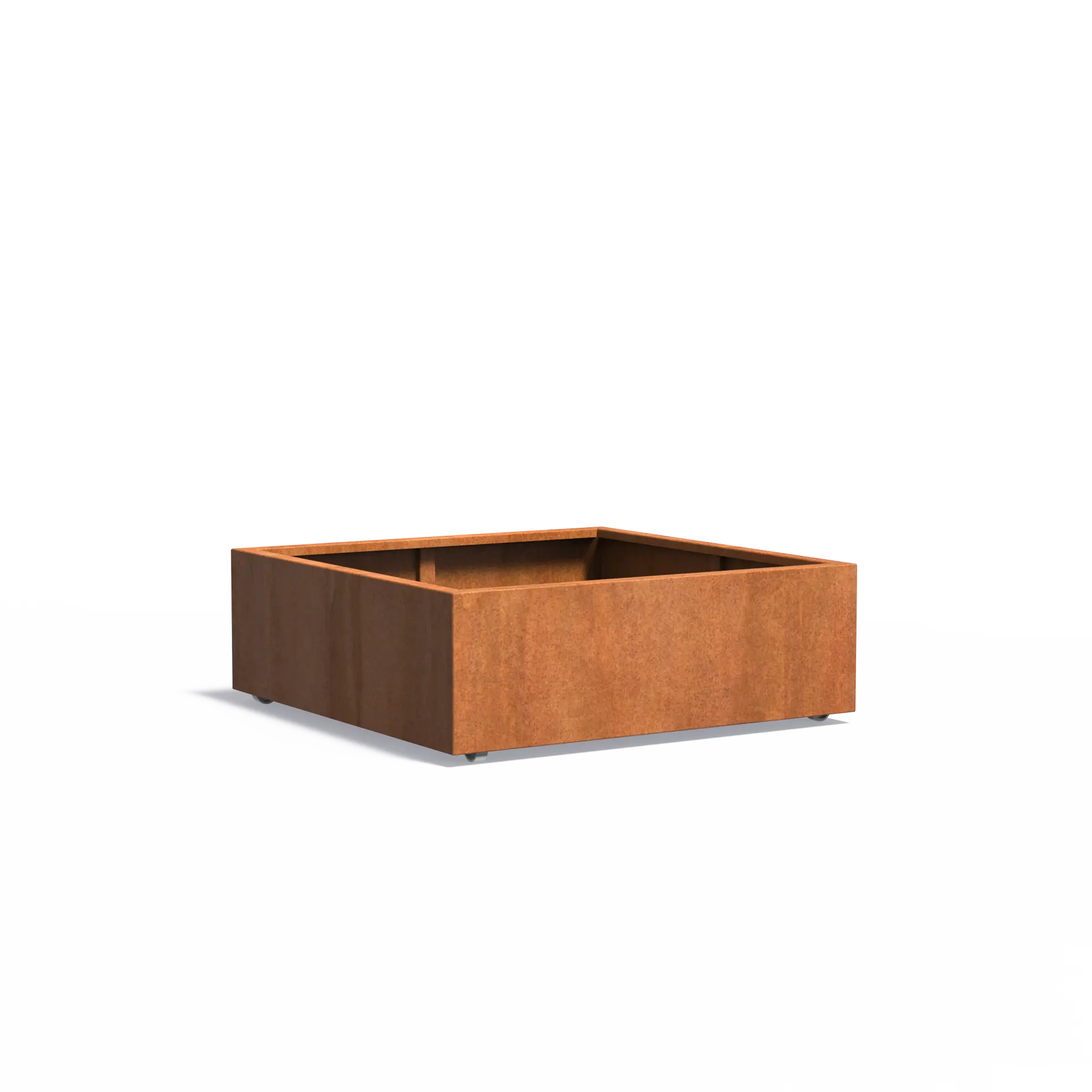 [CAWL4.3] Istutusastia Corten Nelikulmio pyörillä 1200x1200x400