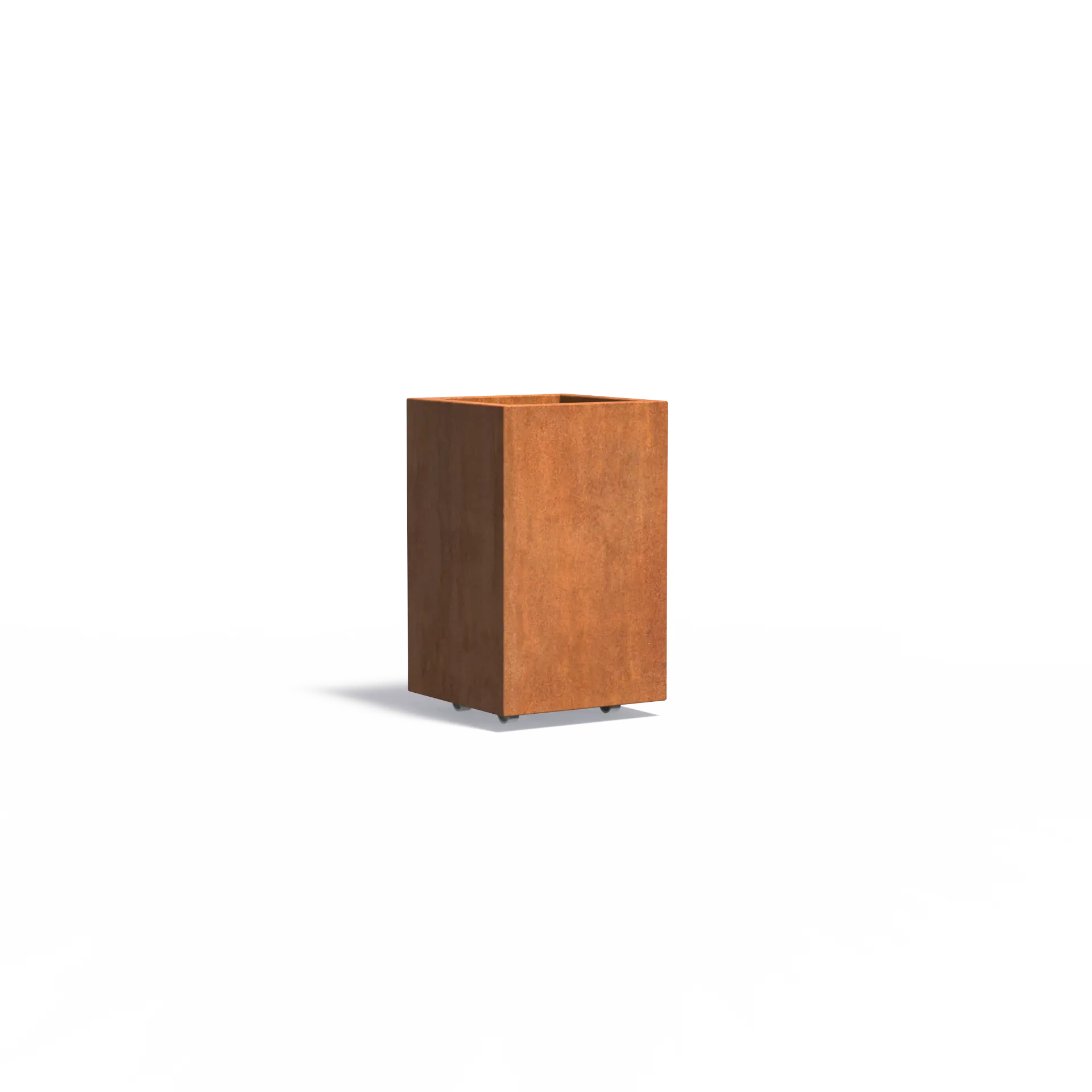[CAWL9.1] Istutusastia Corten Nelikulmio pyörillä 500x500x800