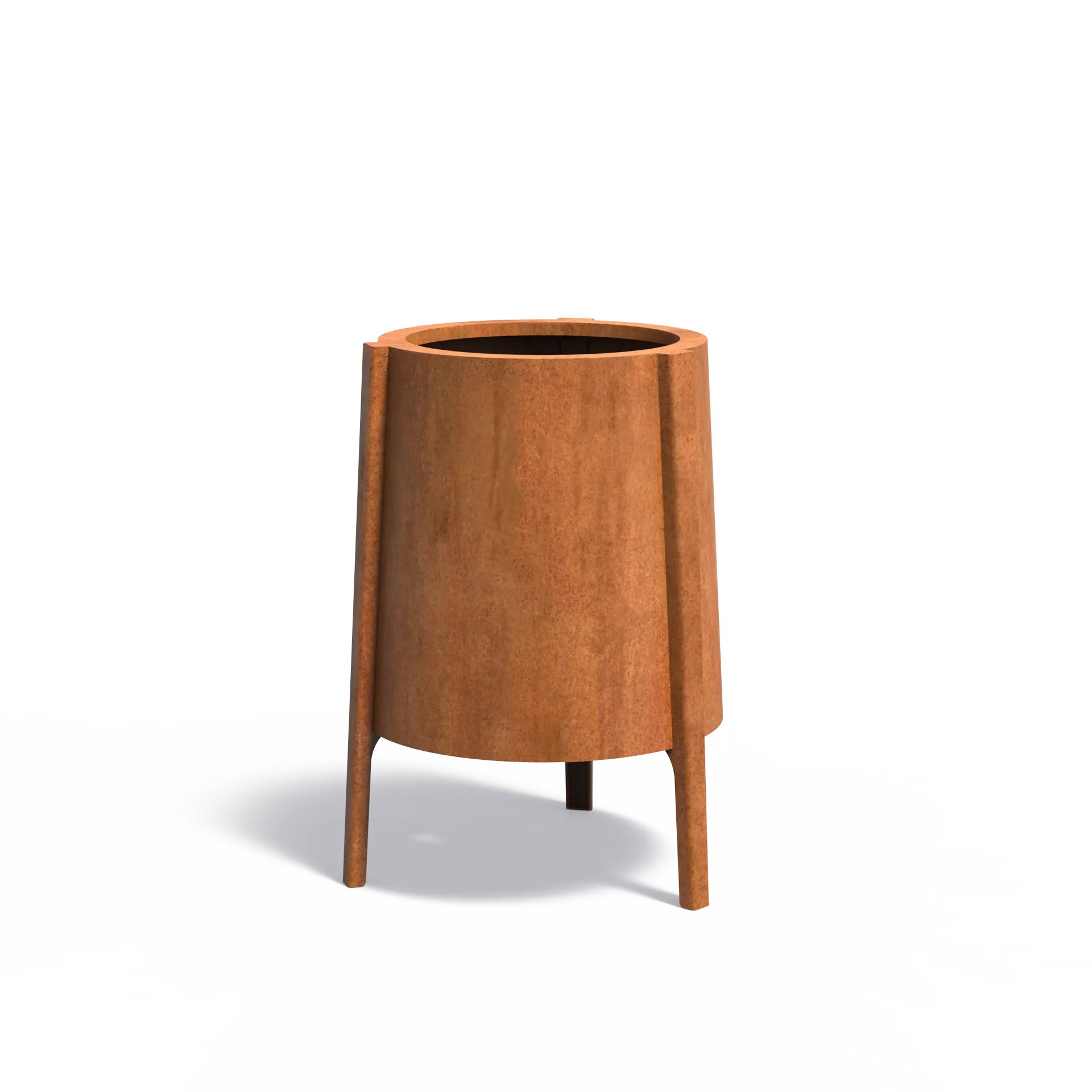 Istutusastia Corten Sylinteri pitkillä jaloilla 600x1000