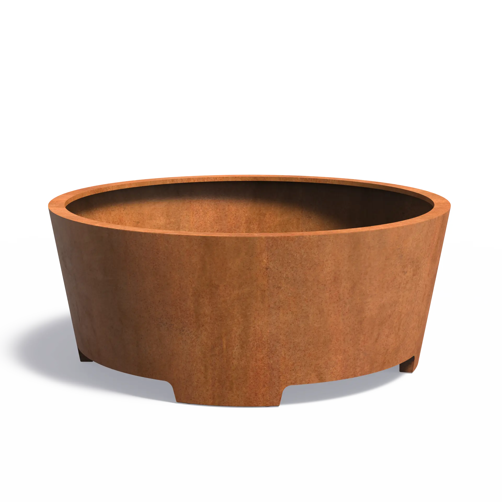 Istutusastia Corten Kartio jaloilla Ø2000x800