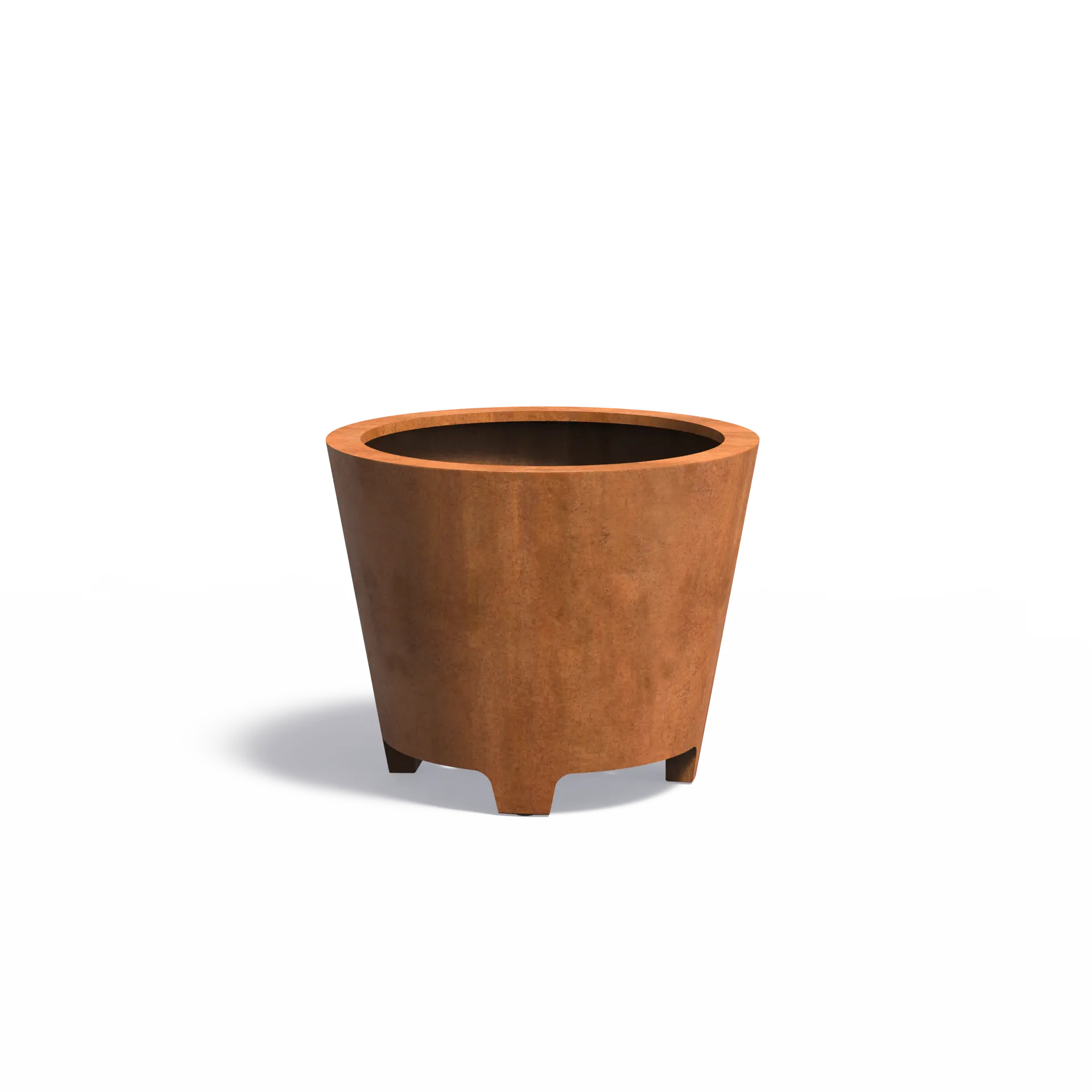 [CCP5.1] Istutusastia Corten Kartio jaloilla Ø1000x800