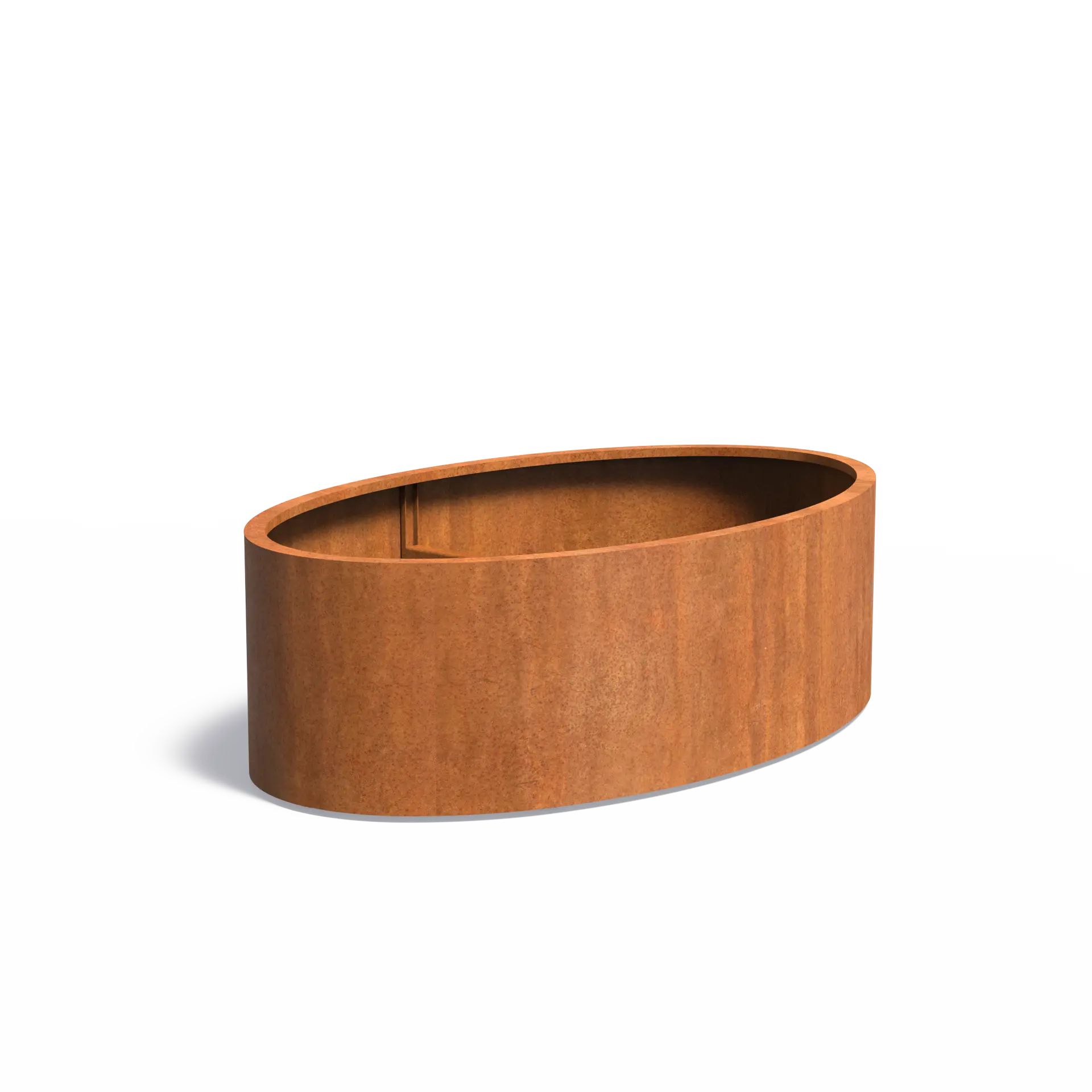 Istutusastia Corten Ellipsi 2000x1200x600