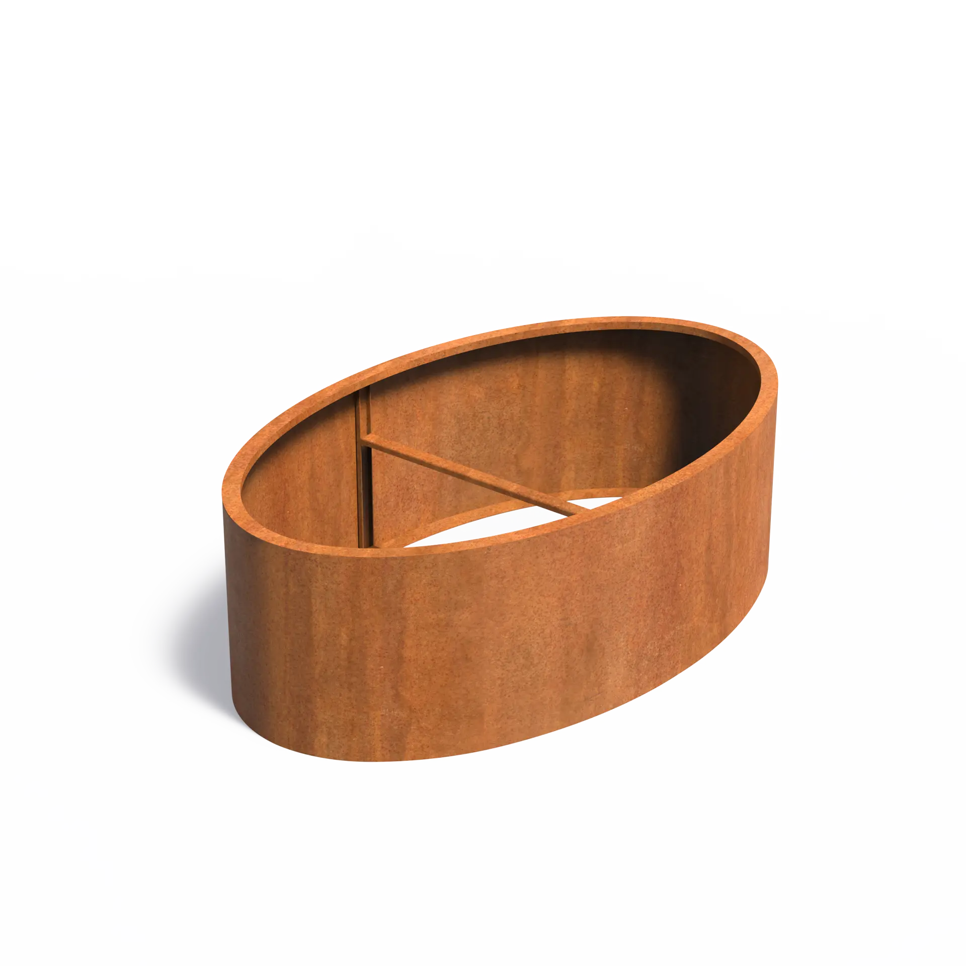 [CELW3] Istutusastia Corten Ellipsi ilman pohjaa 2000x1200x600