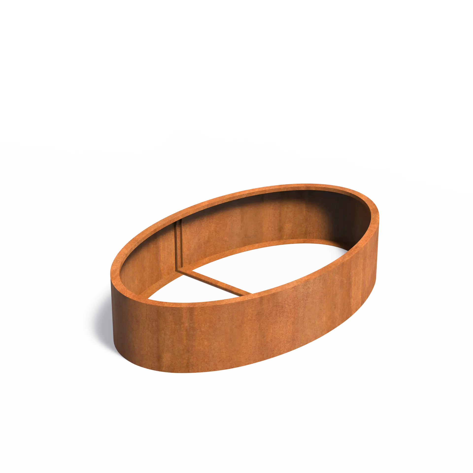 [CELW4] Istutusastia Corten Ellipsi ilman pohjaa 2000x1200x400