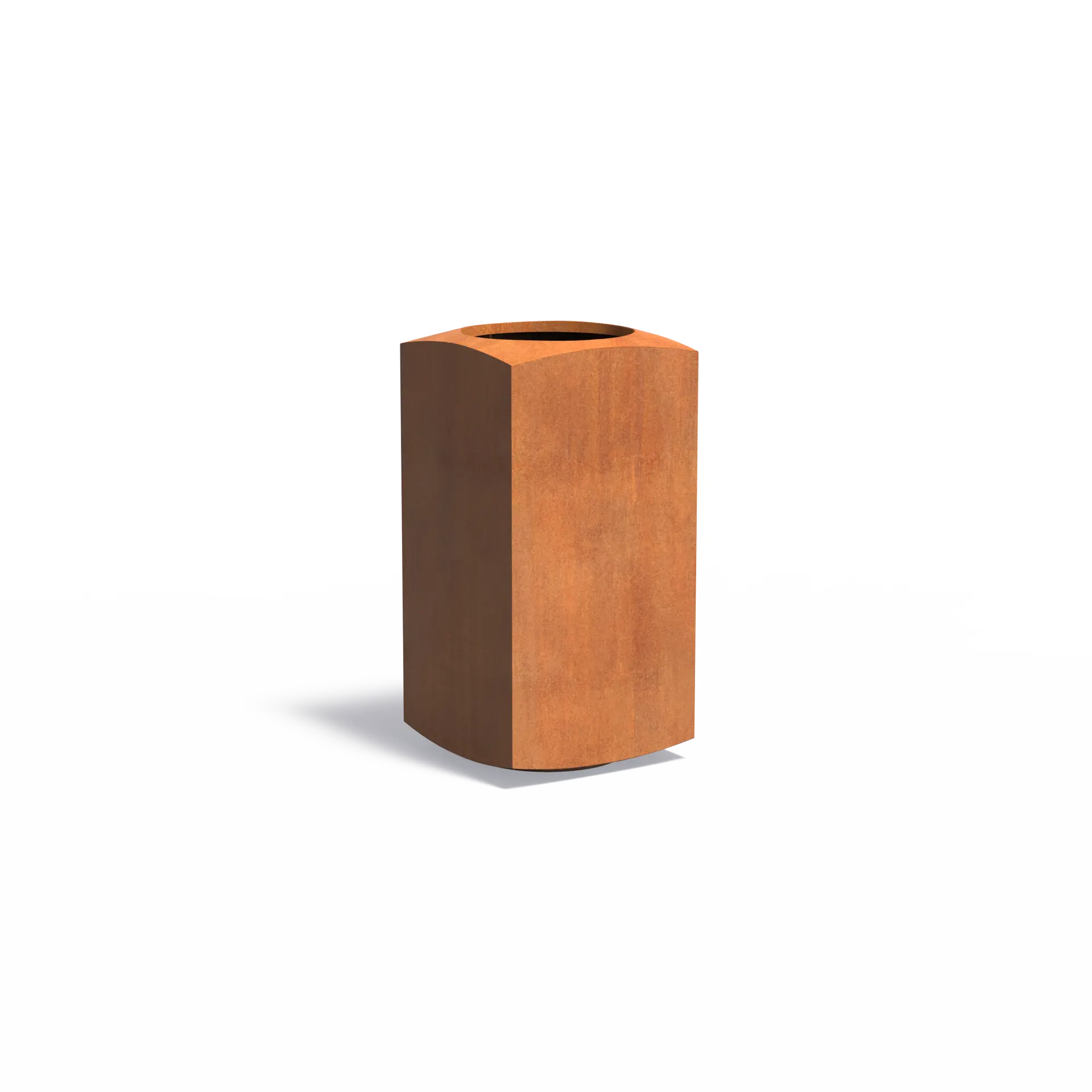 [CNO1] Istutusastia Corten Kaareva 500x500x1000