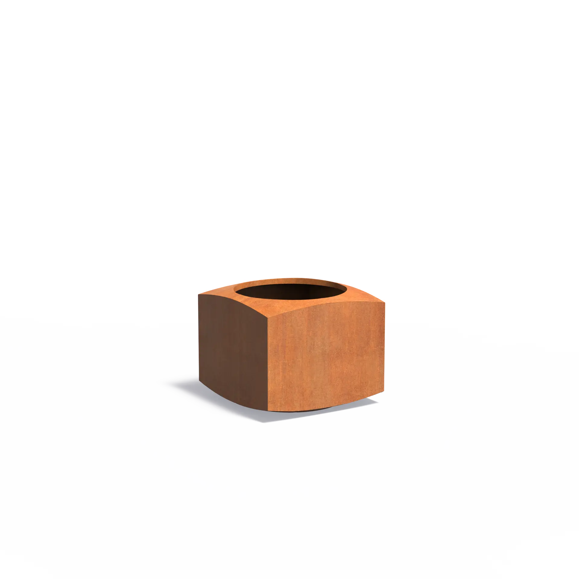 [CNO2] Istutusastia Corten Kaareva 600x600x500