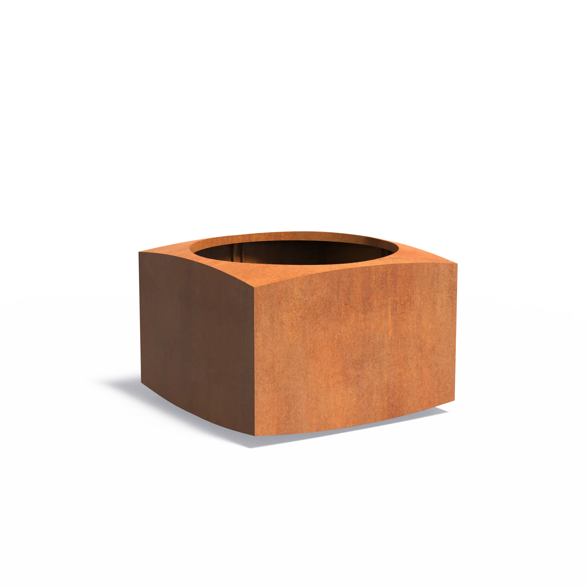 [CNO4] Istutusastia Corten Kaareva 1000x1000x700