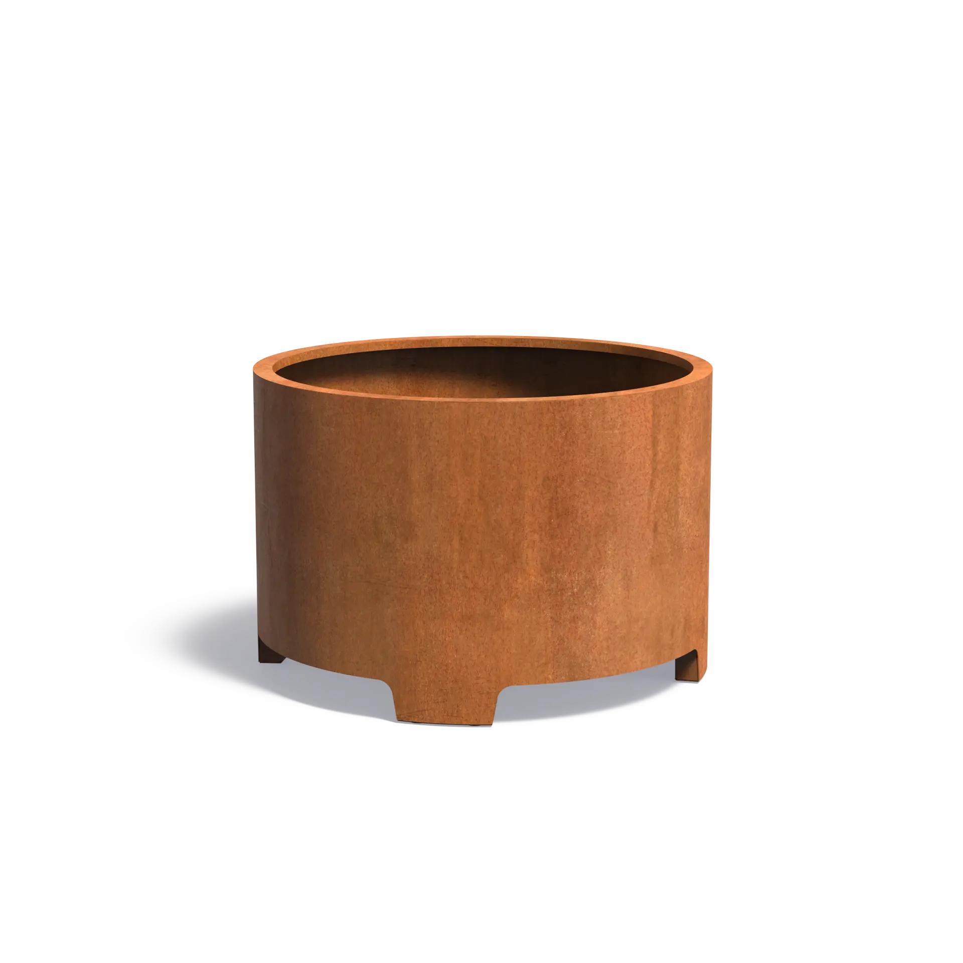 Istutusastia Corten Sylinteri jaloilla Ø1200x800