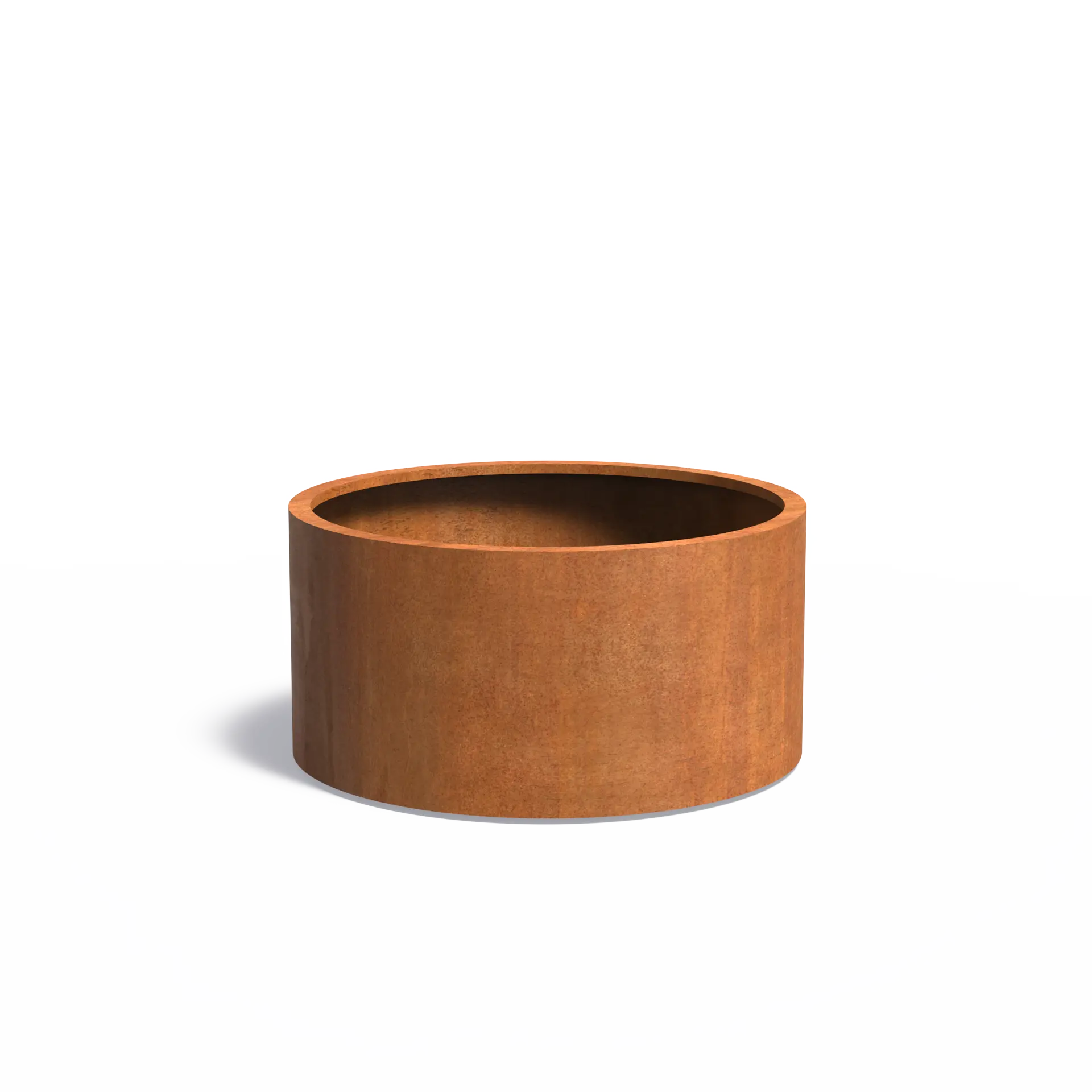 Istutusastia Corten Sylinteri pyörillä Ø1200x600