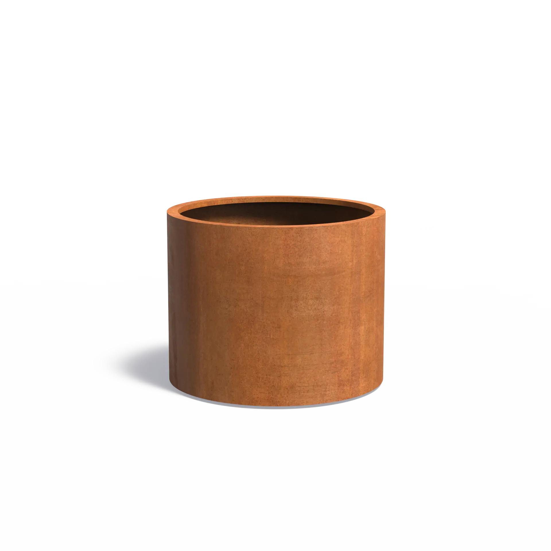Istutusastia Corten Sylinteri pyörillä Ø1000x800