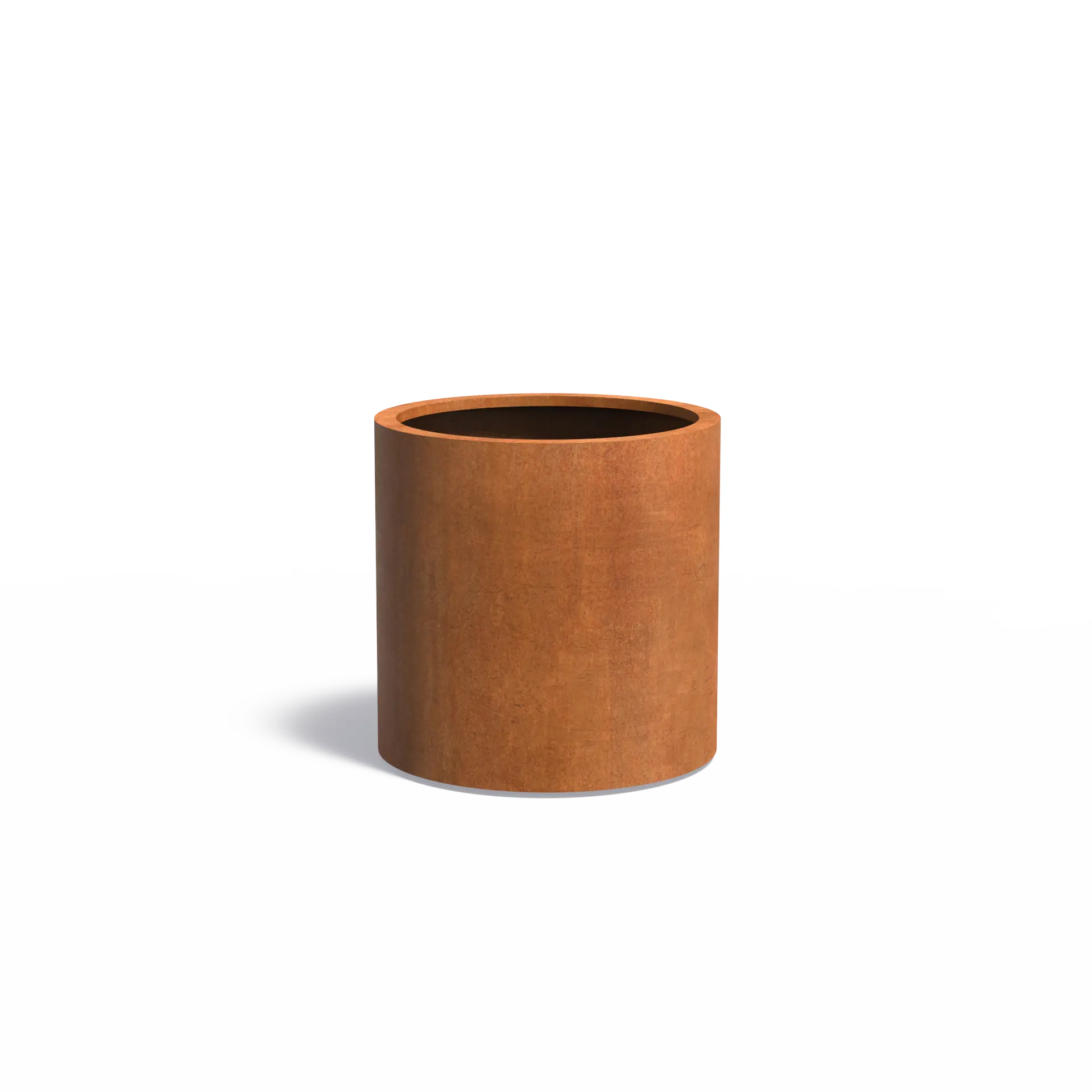 Istutusastia Corten Sylinteri pyörillä Ø800x800
