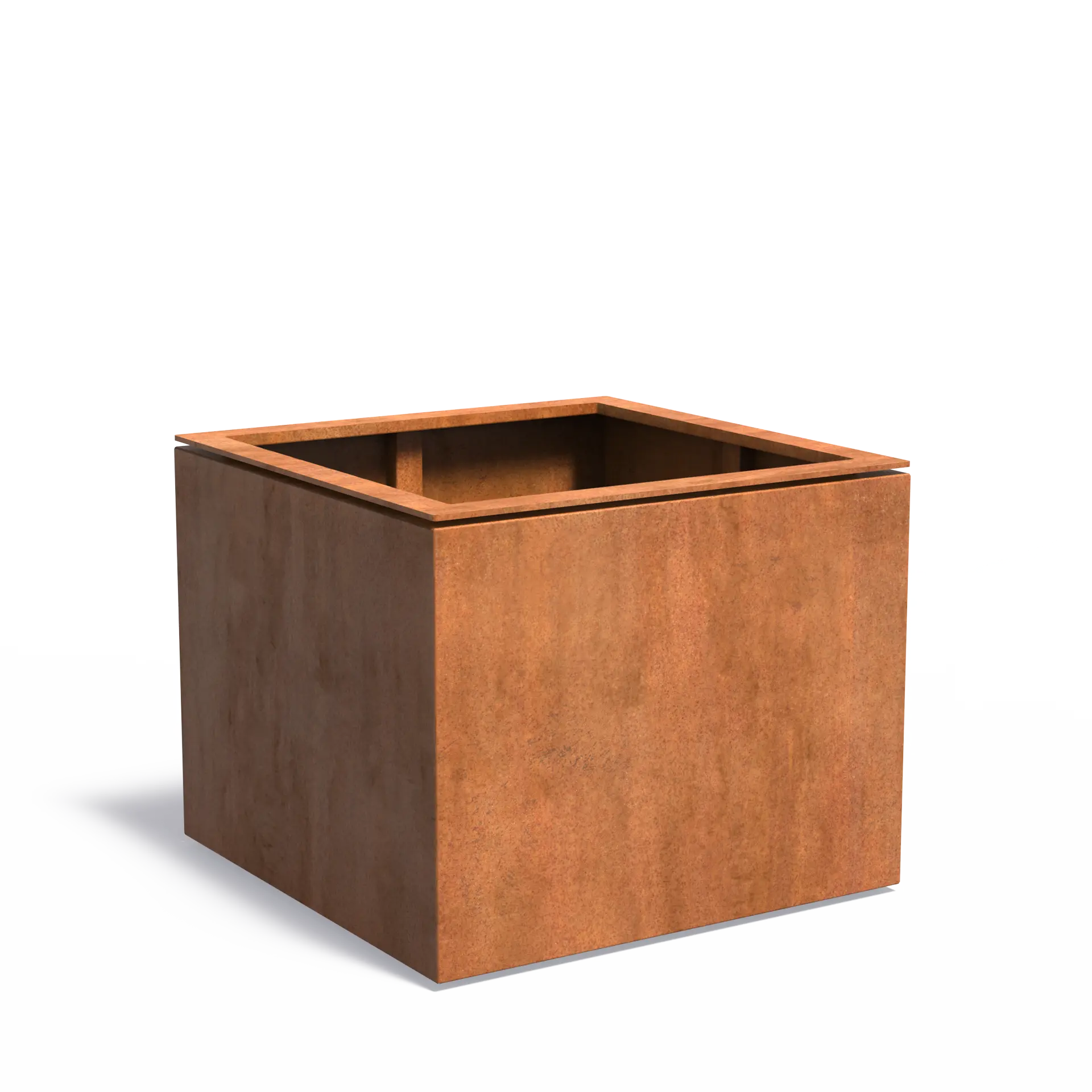 Istutusastia Corten Nelikulmio kelluva reunus 1000x1000x800