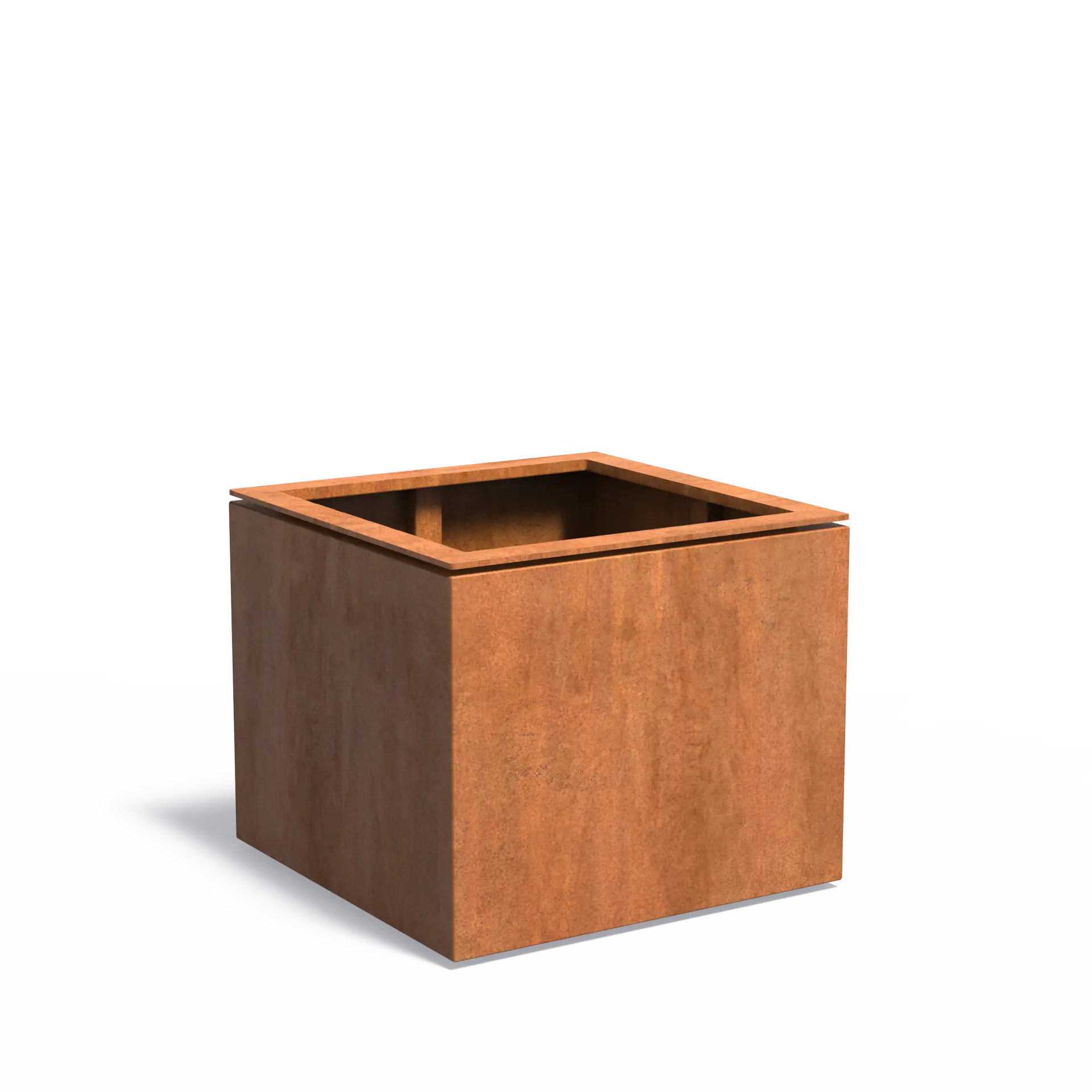 Istutusastia Corten Nelikulmio kelluva reunus 850x850x700