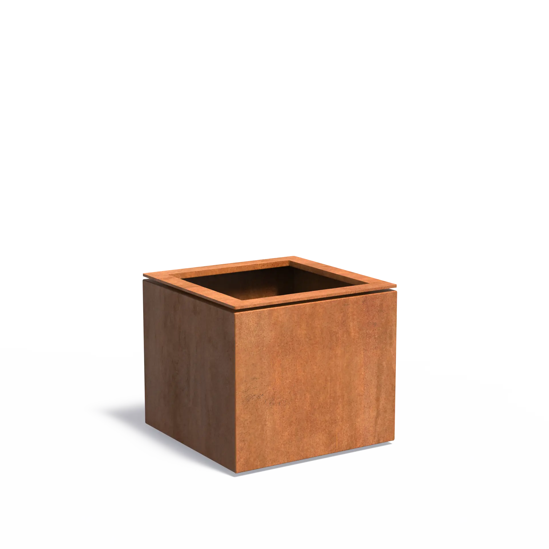 Istutusastia Corten Nelikulmio kelluva reunus 700x700x600