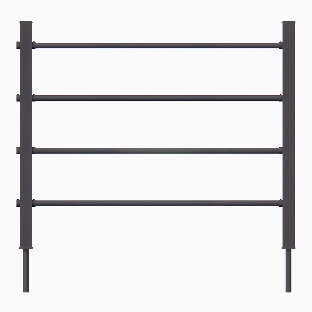 [HANTA70x70x1300V] Aitatolppa teräs neliö 70x70x1300 valukiinnitys
